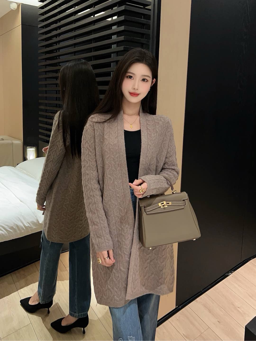 Herm NEW wool cardigan