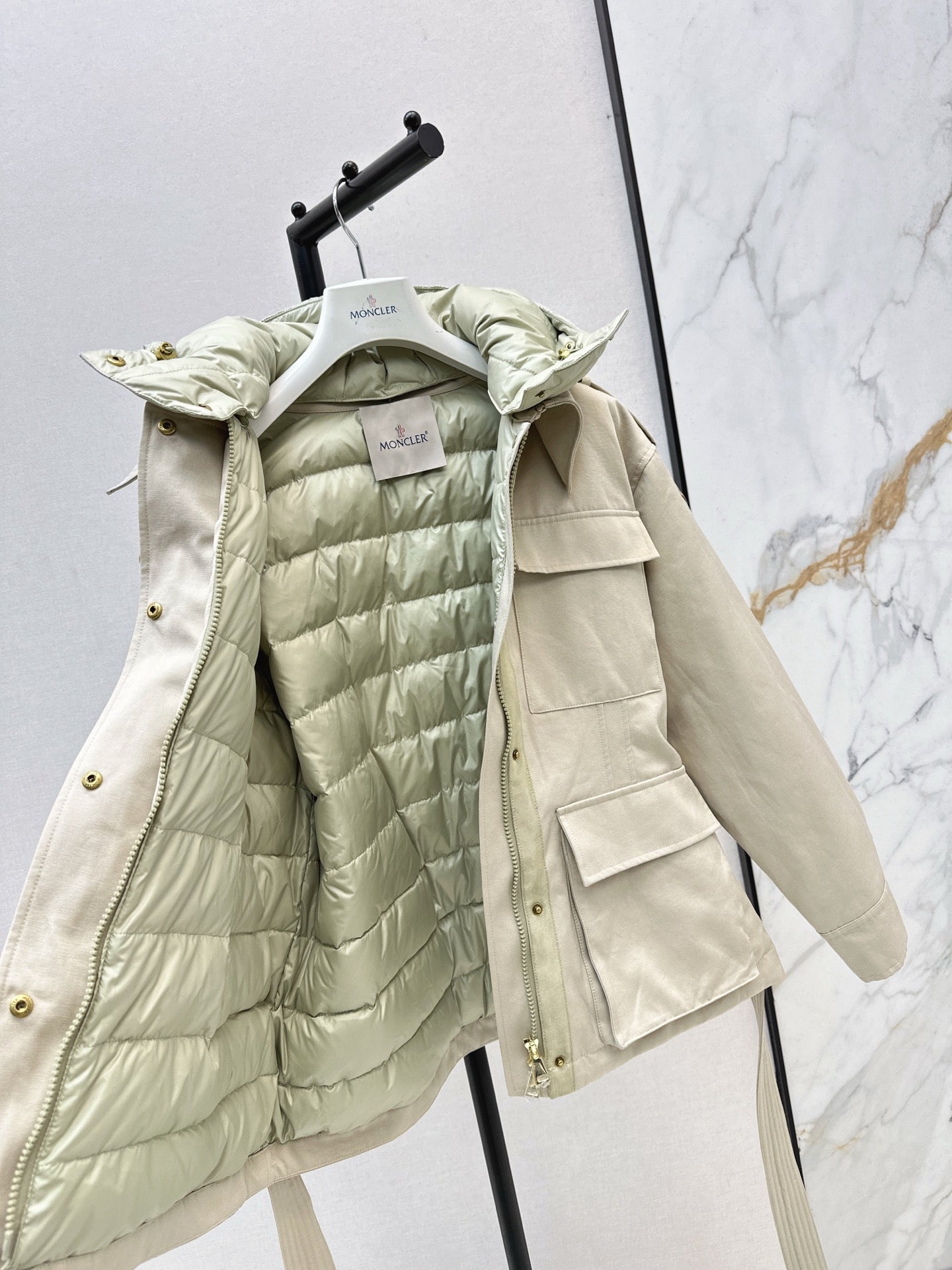 Monc NEW waisted down jacket