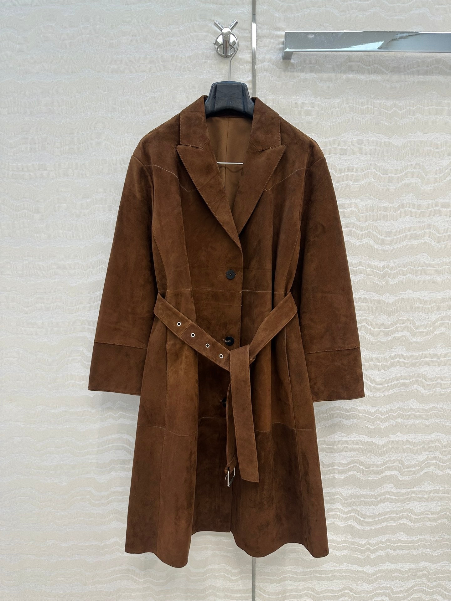Row NEW leather trench coat