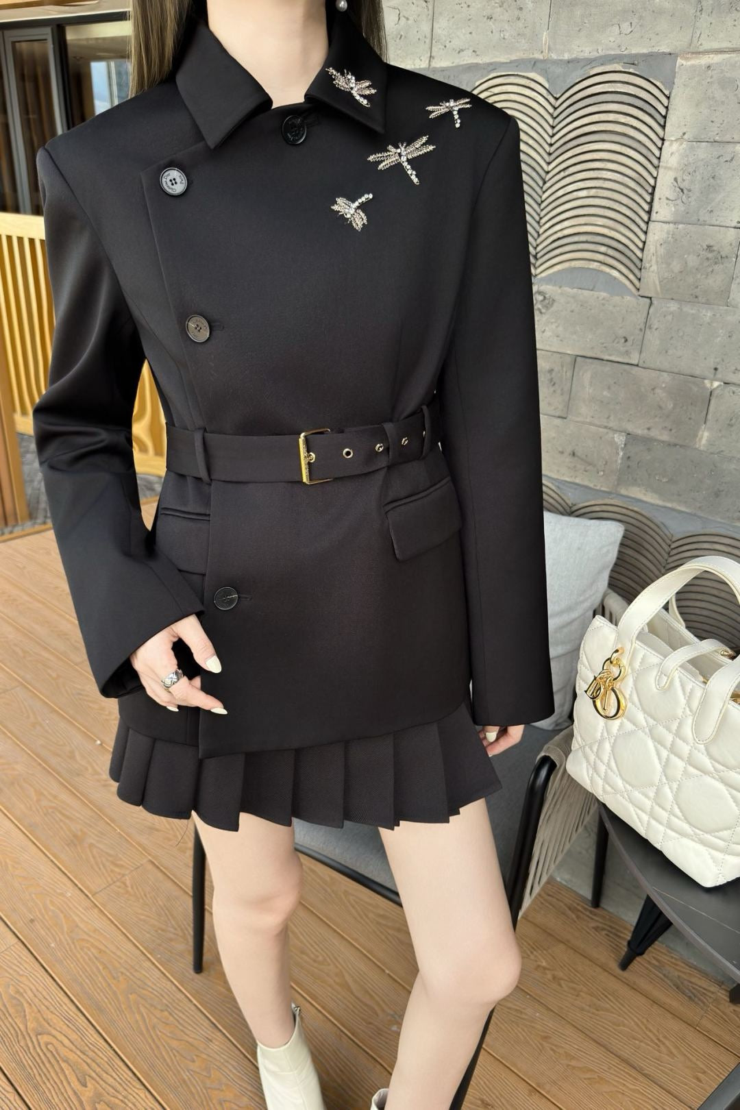 CD NEW Embroidered Blazer