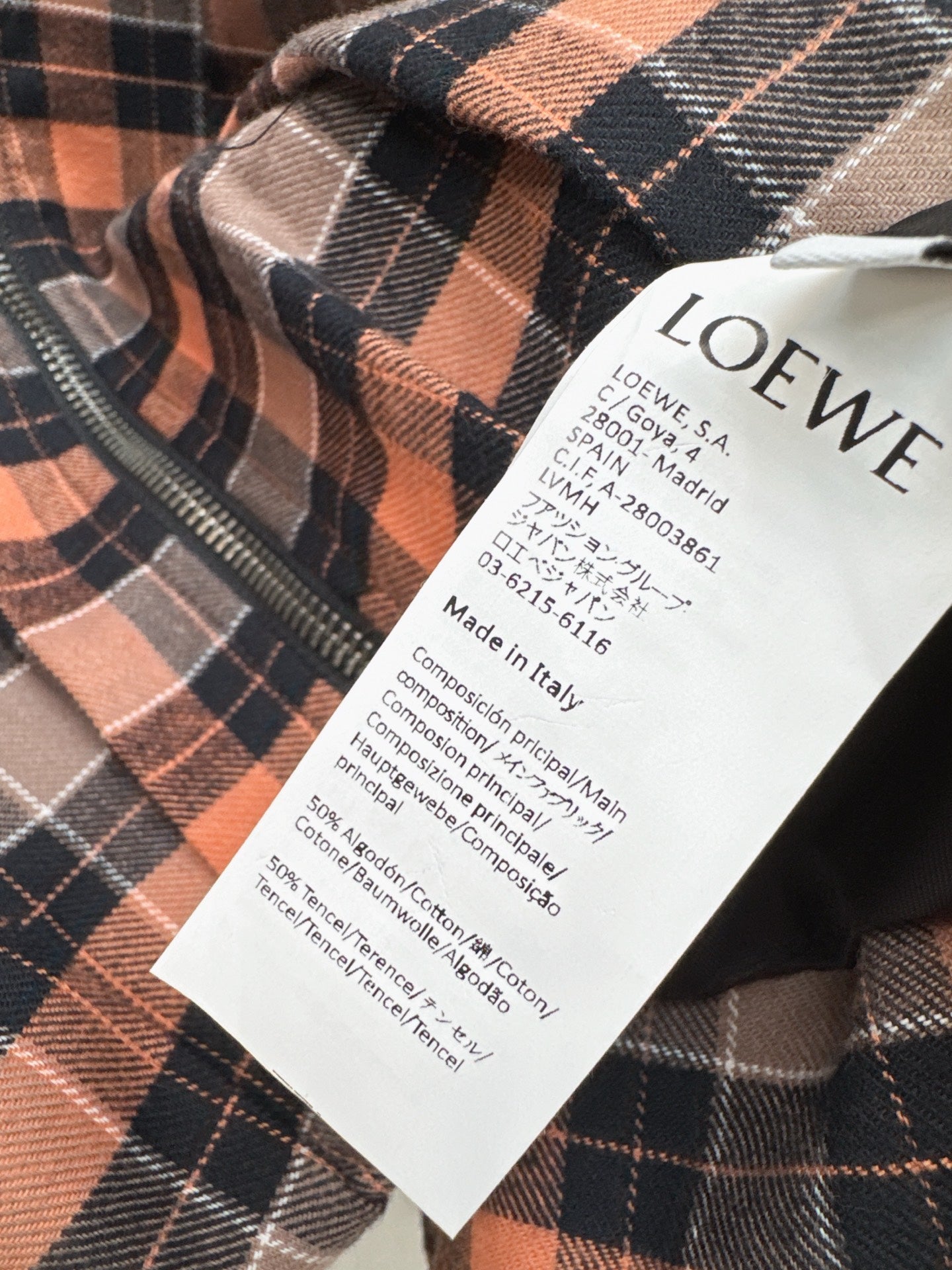 Loe NEW plaid coat