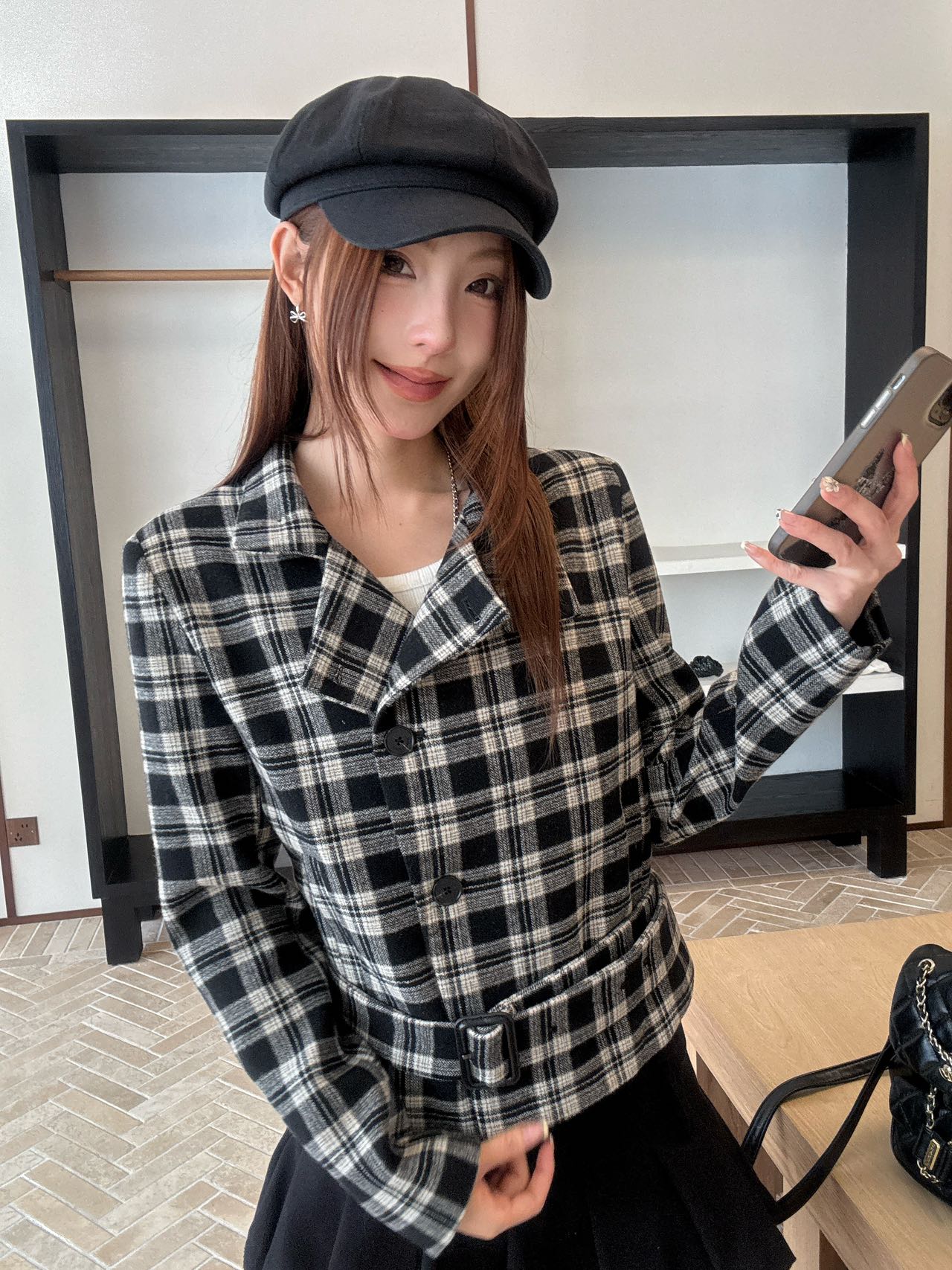 Saint NEW plaid coat