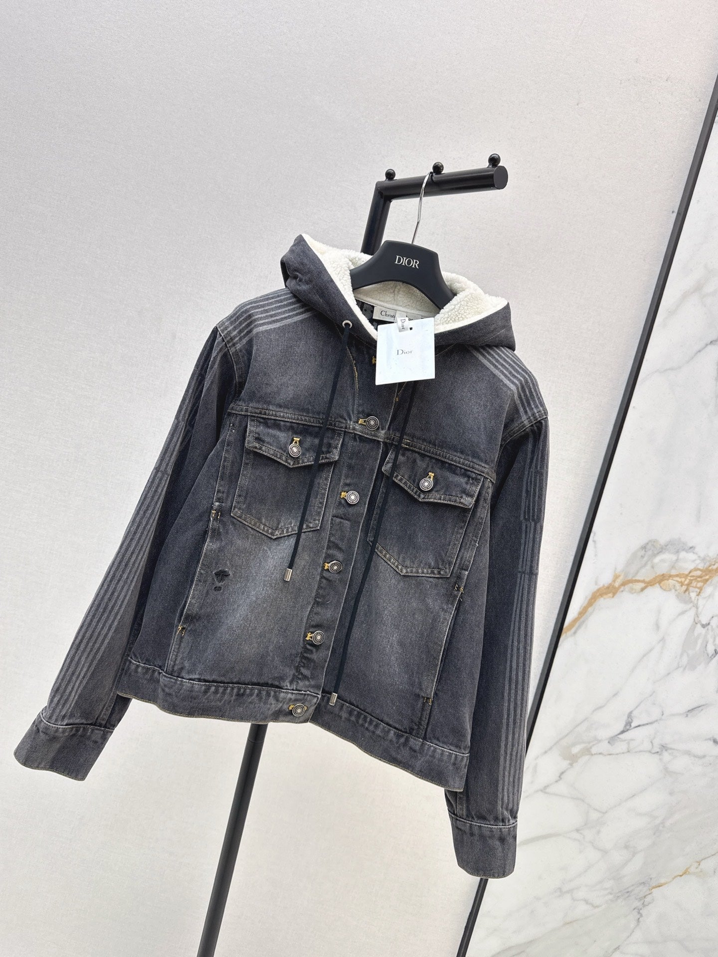 CD NEW hooded denim jacket