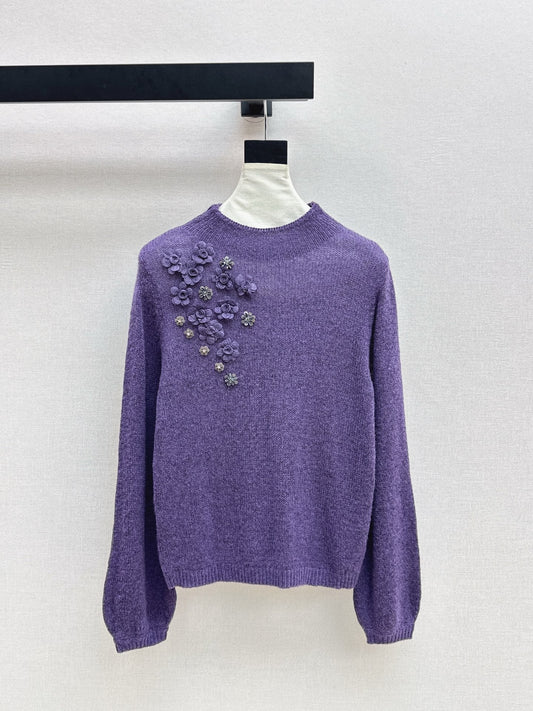 Chan NEW floral sweater