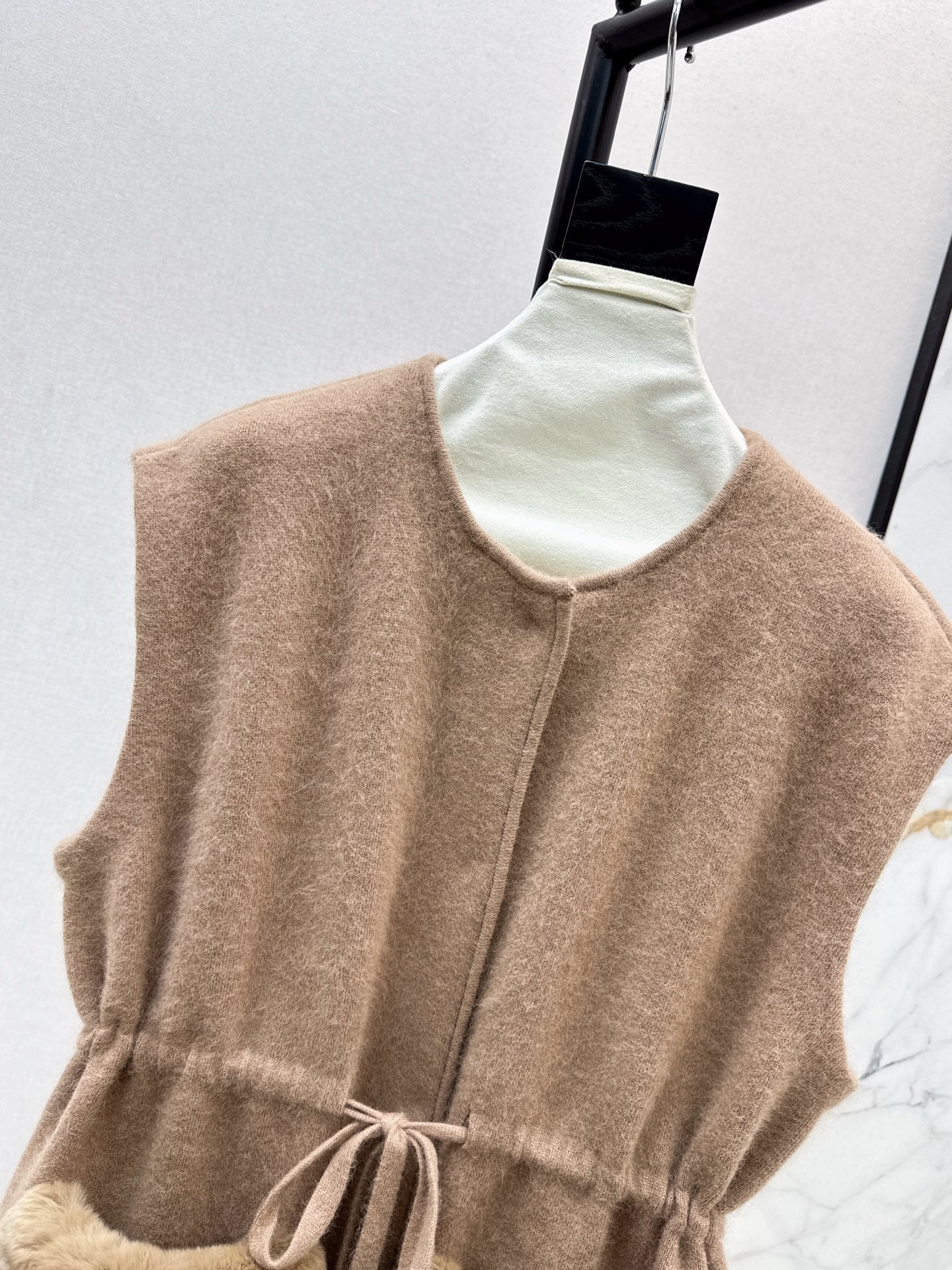 Fend NEW rabbit fur long coat