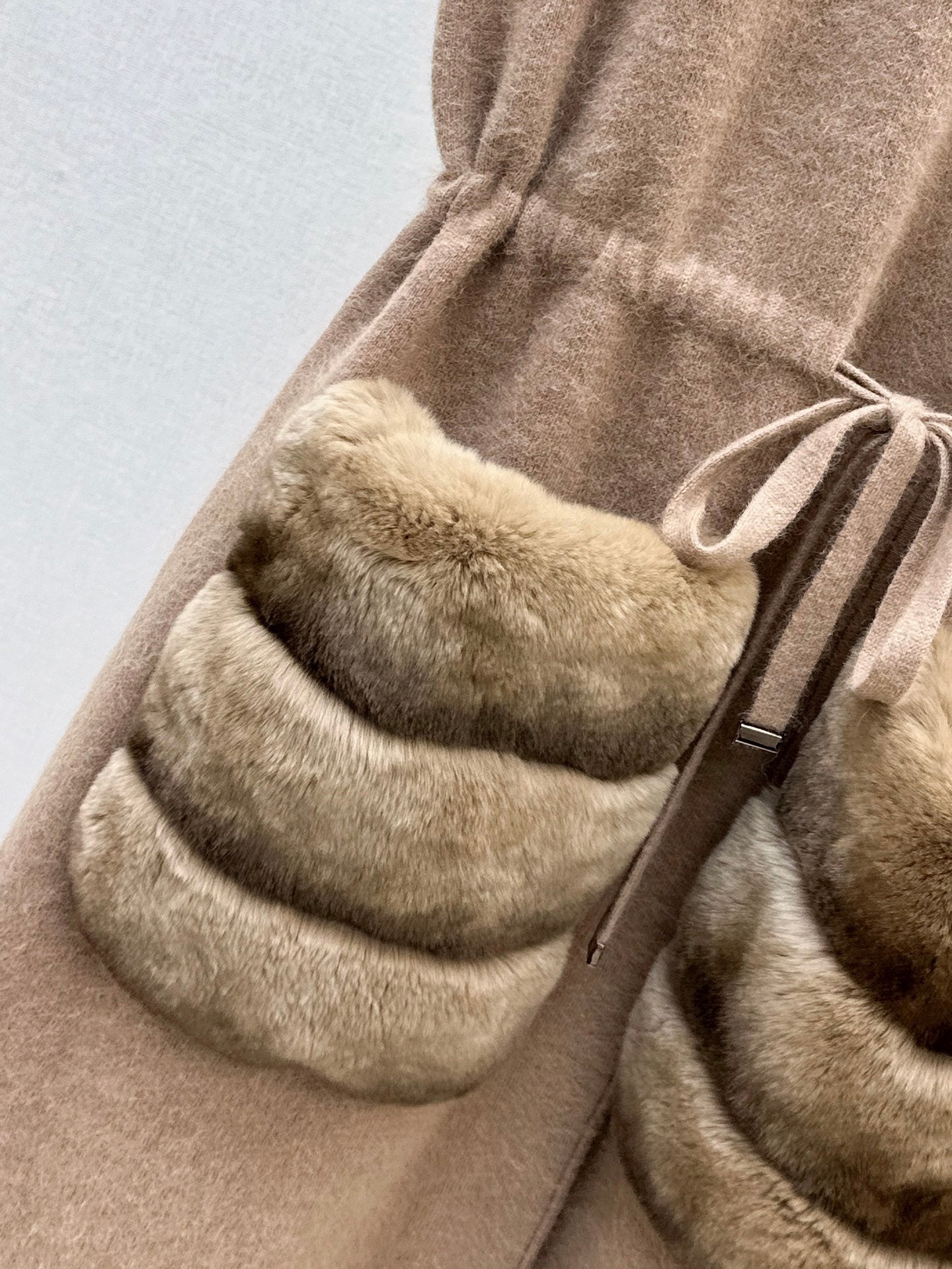 Fend NEW rabbit fur long coat