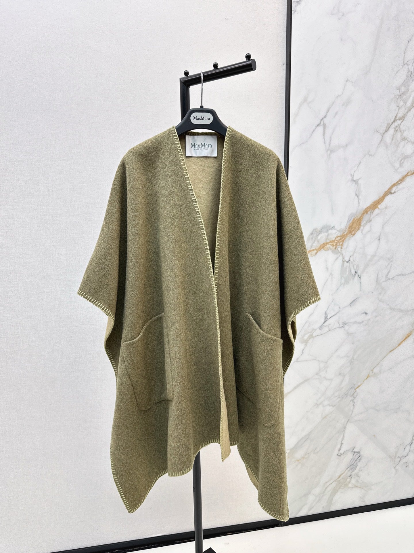 Max NEW wool cape coat