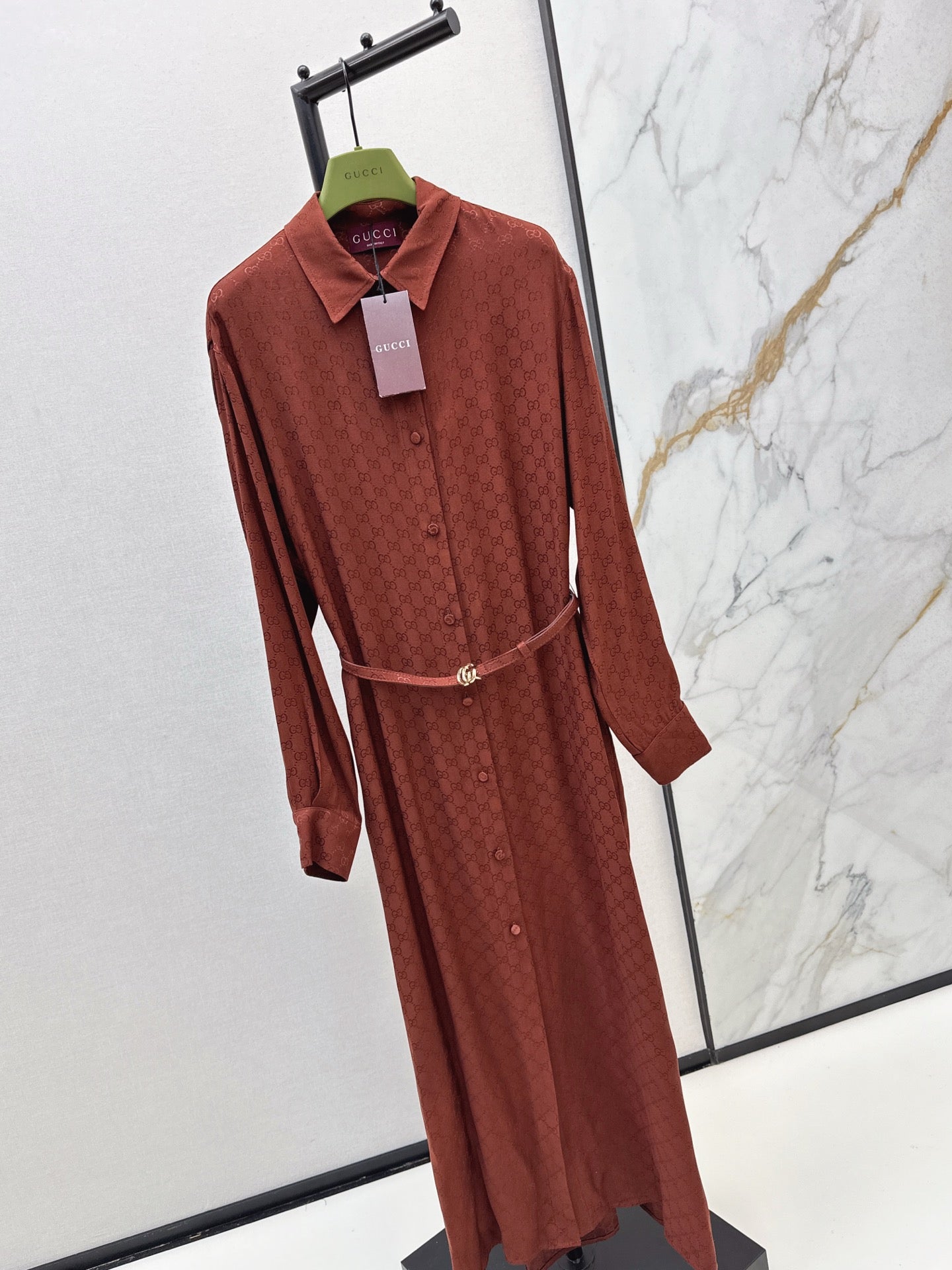 Guc NEW belted dress