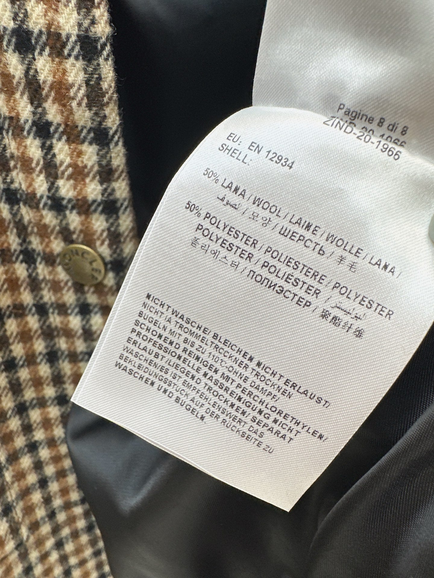 Monc NEW houndstooth jacket