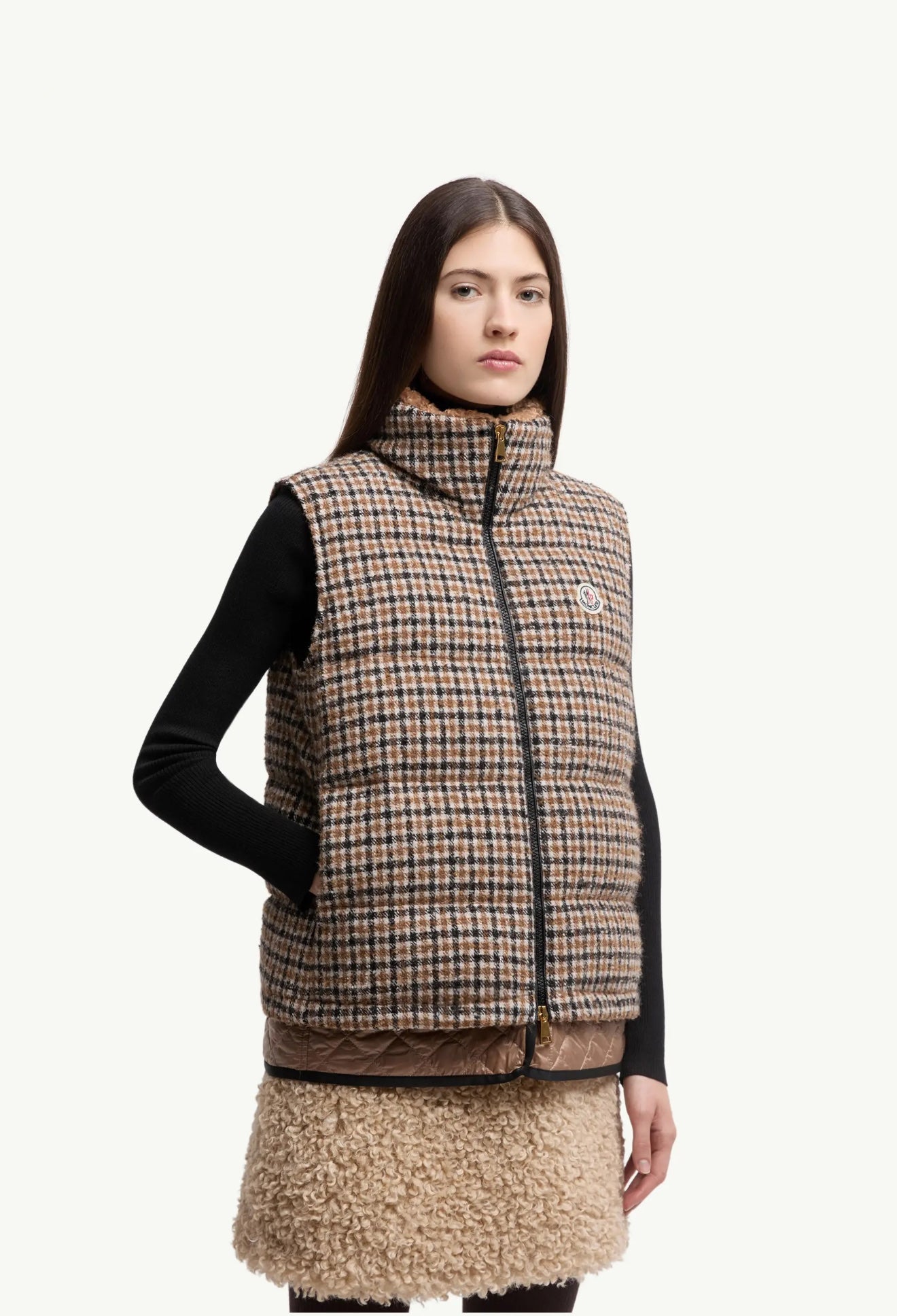 Monc NEW Houndstooth down vest
