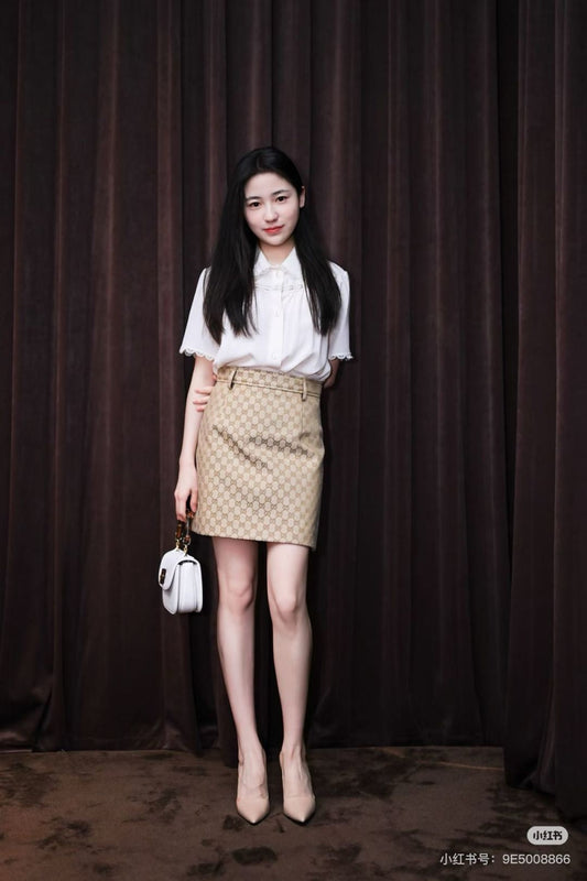 Guc NEW A-line short skirt