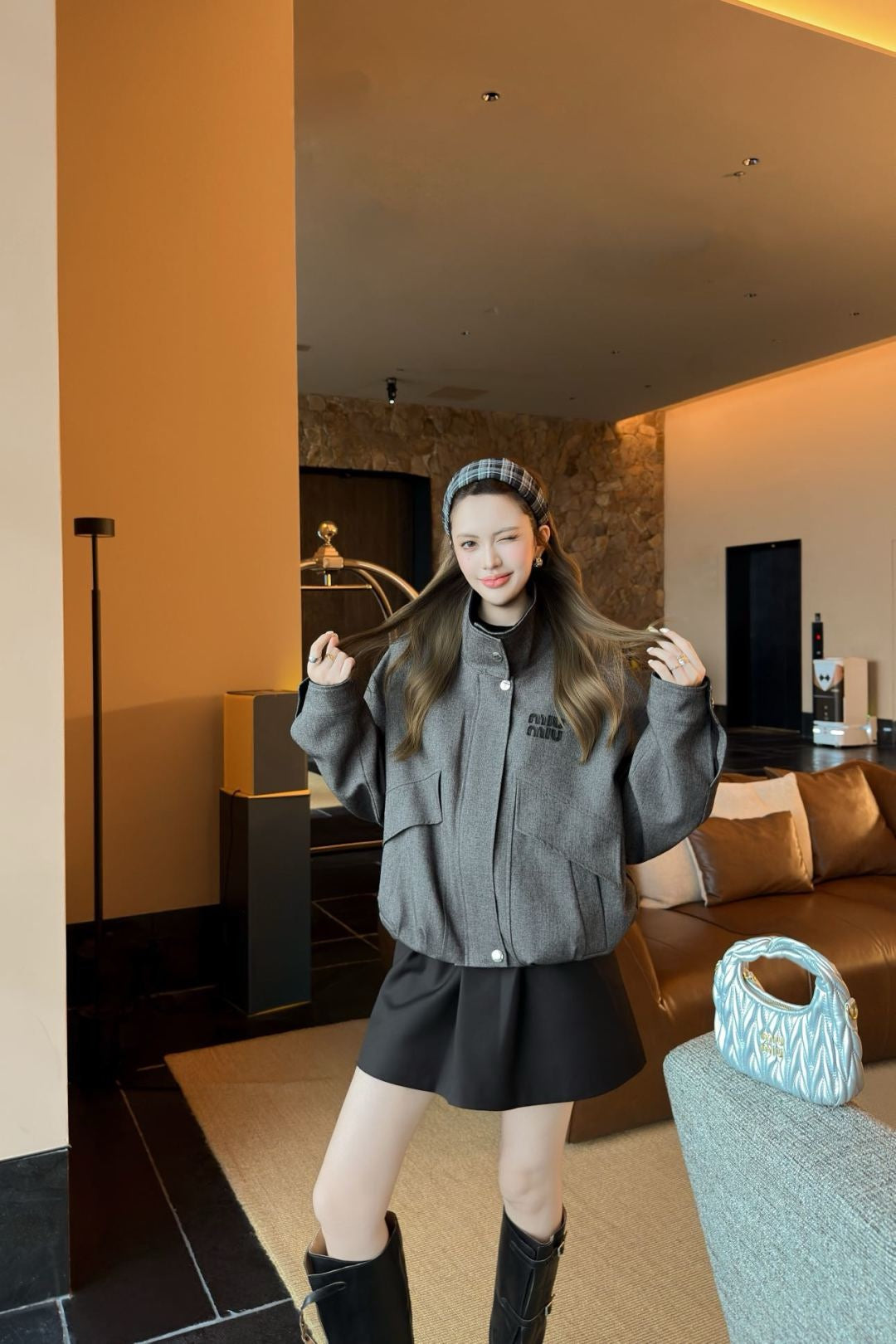 Miu NEW baseball jacket