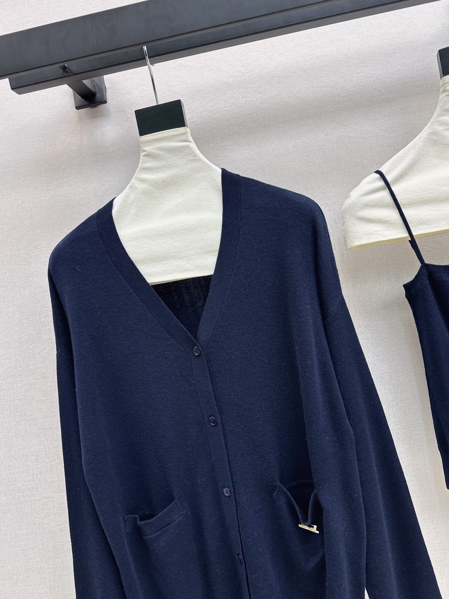 Miu NEW Knitted cardigan vest set