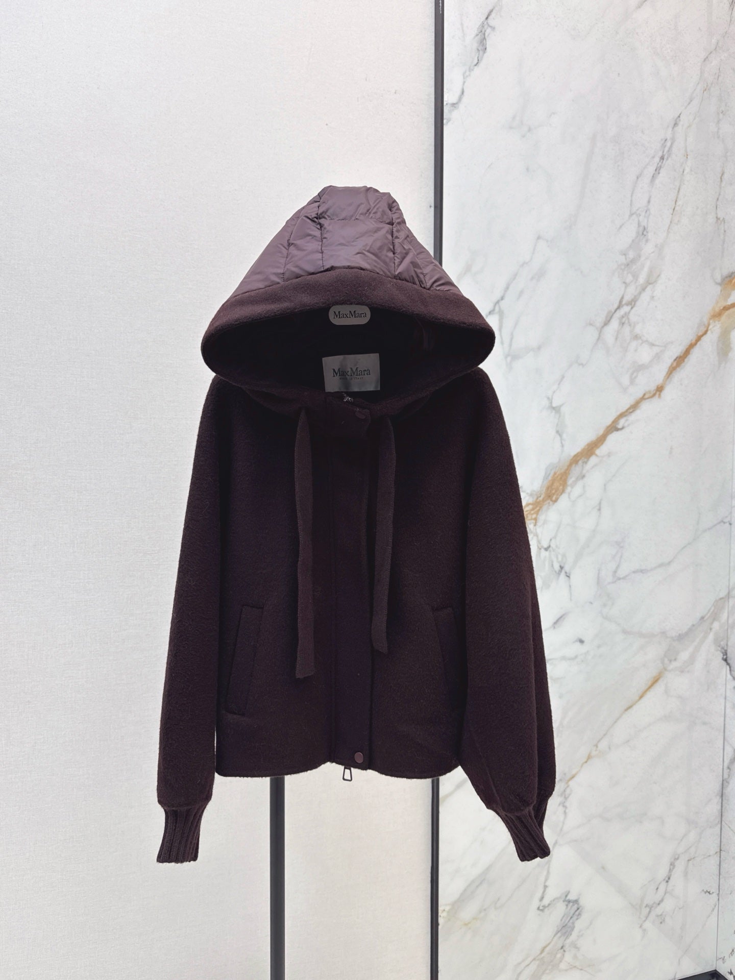 Max NEW wool hooded jacket