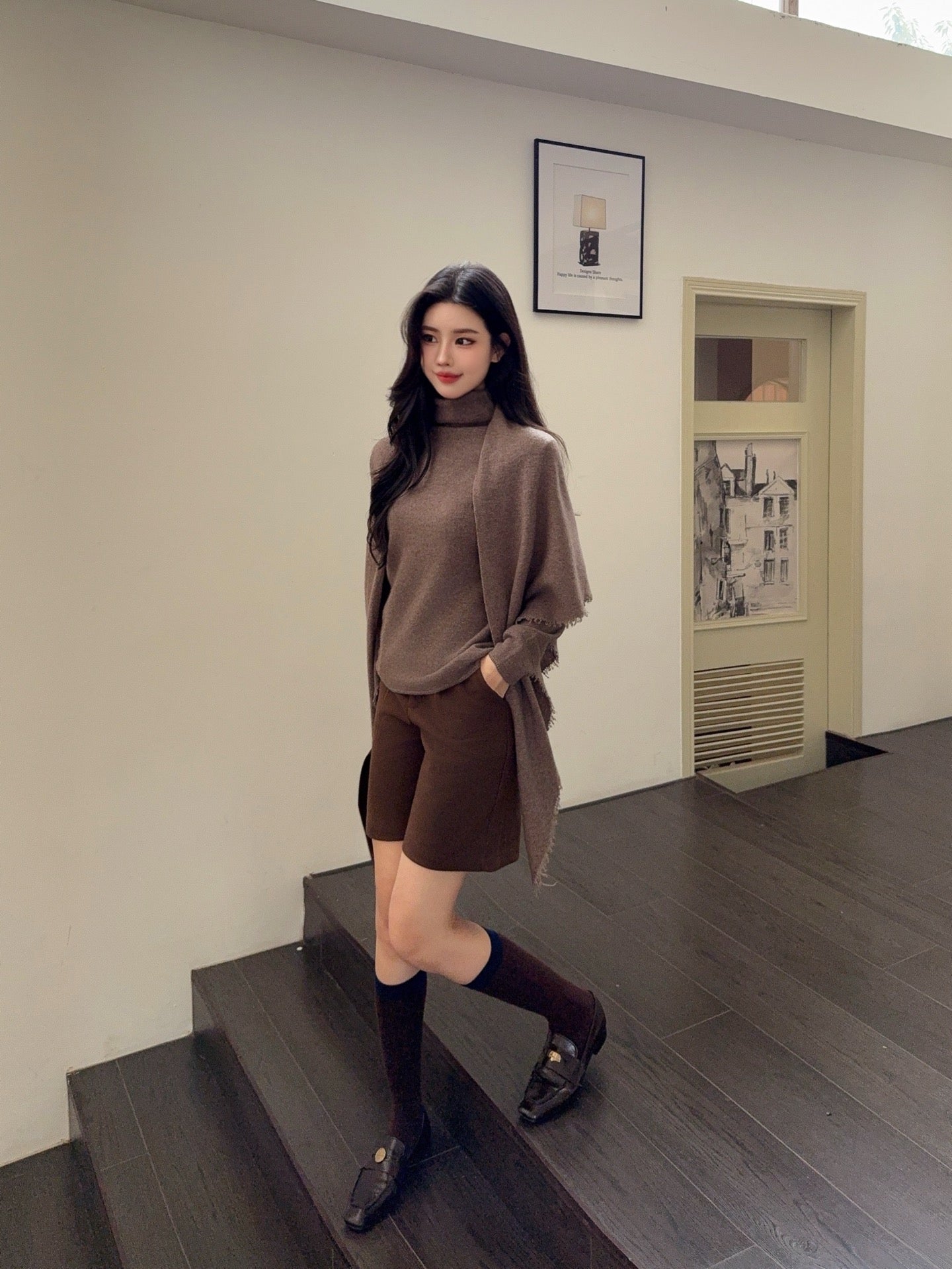 Loro NEW Cashmere sweater and shawl set