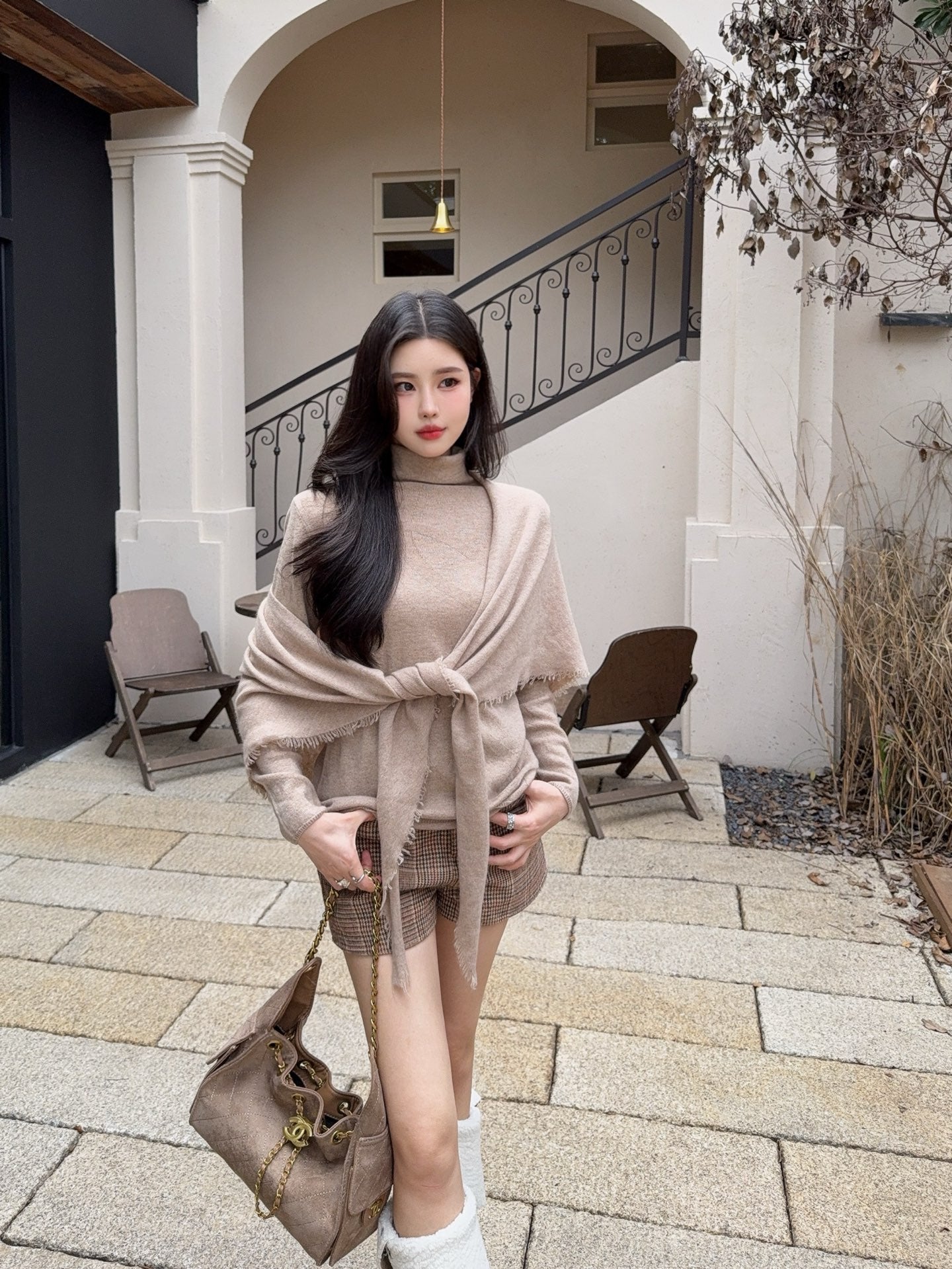 Loro NEW Cashmere sweater and shawl set