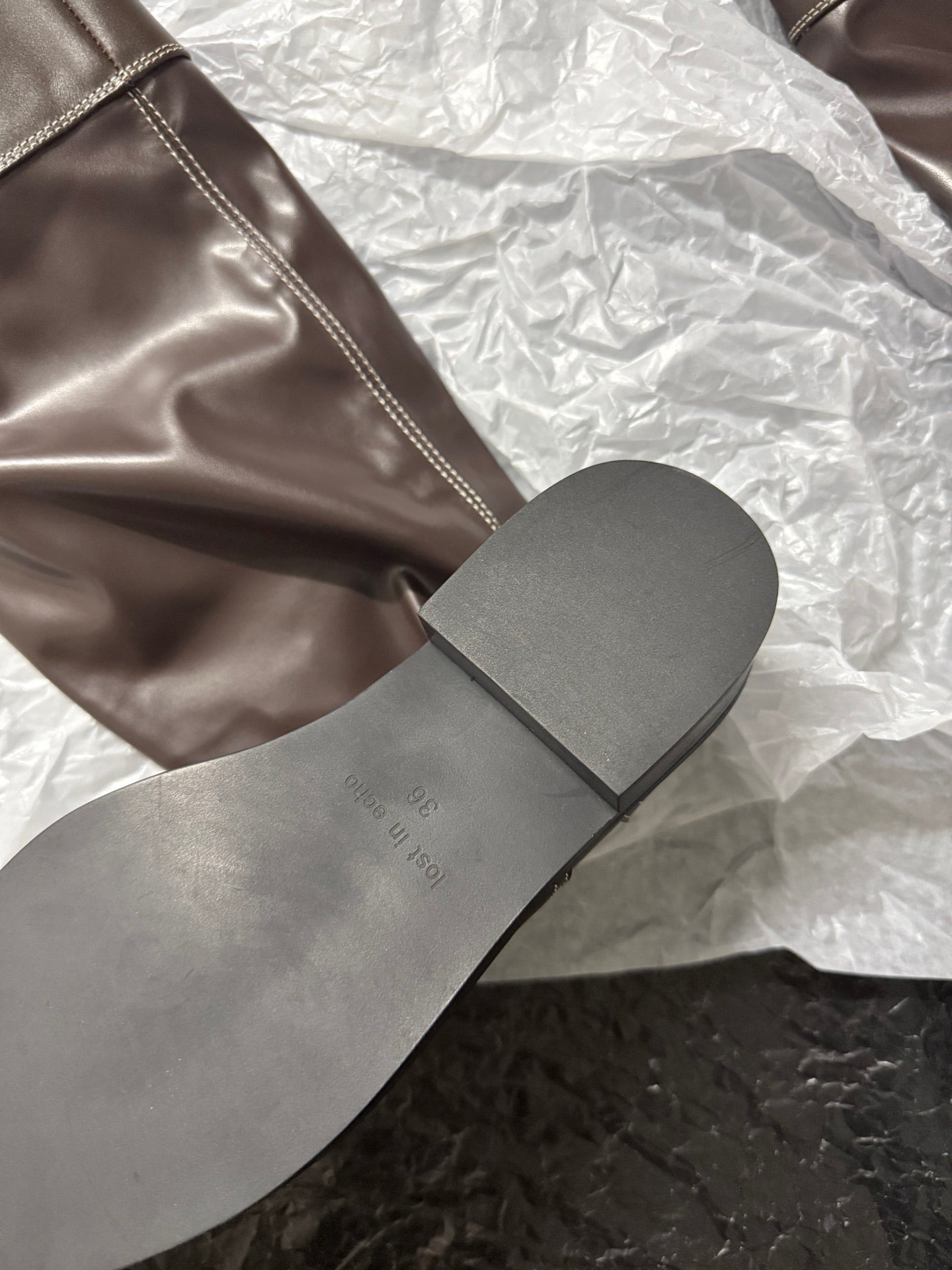 Lost 25fw slouch boots