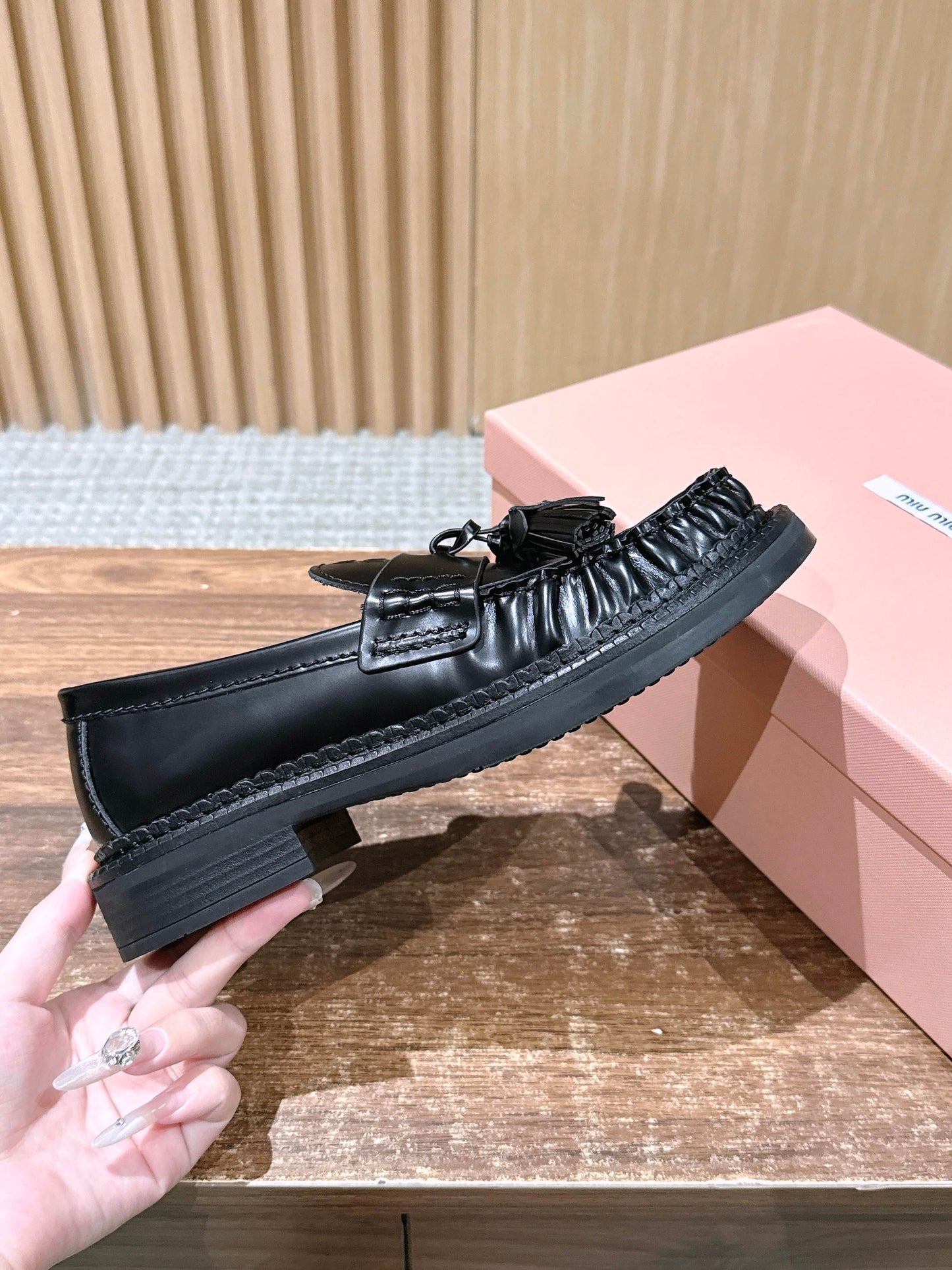 Miu 25fw loafer shoes