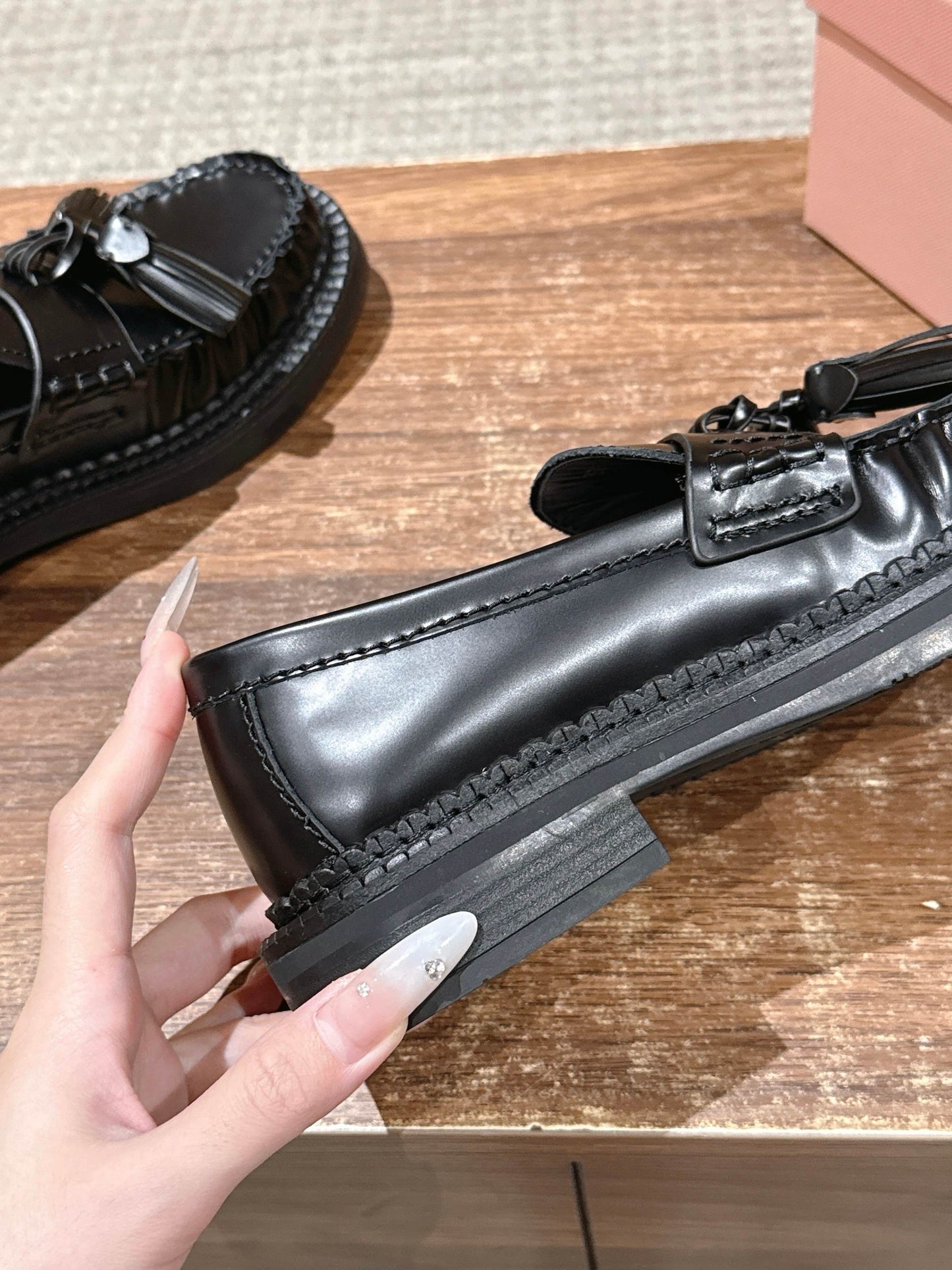 Miu 25fw loafer shoes