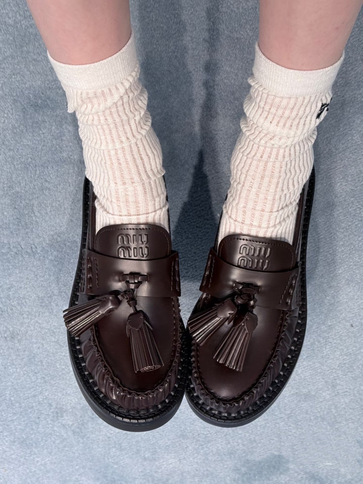 Miu 25fw loafer shoes