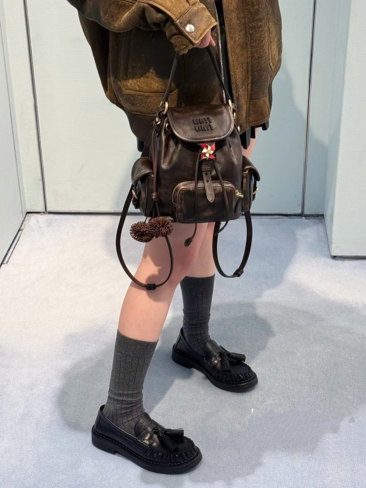 Miu 25fw loafer shoes