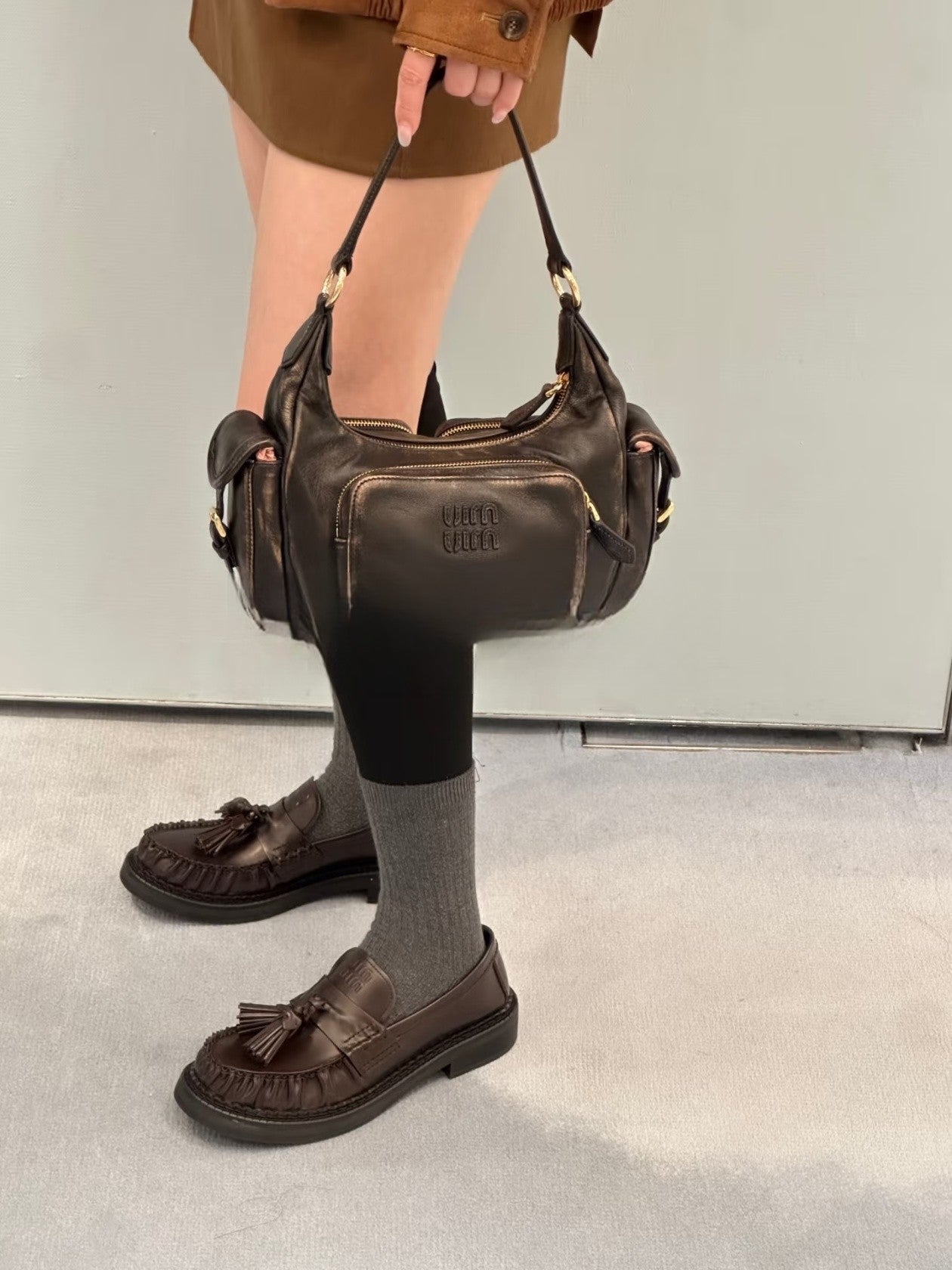 Miu 25fw loafer shoes