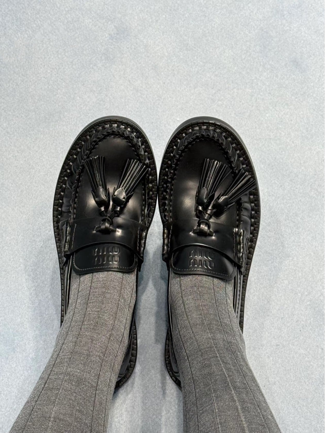 Miu 25fw loafer shoes
