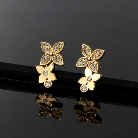 Louis New Four-leaf clover earrings