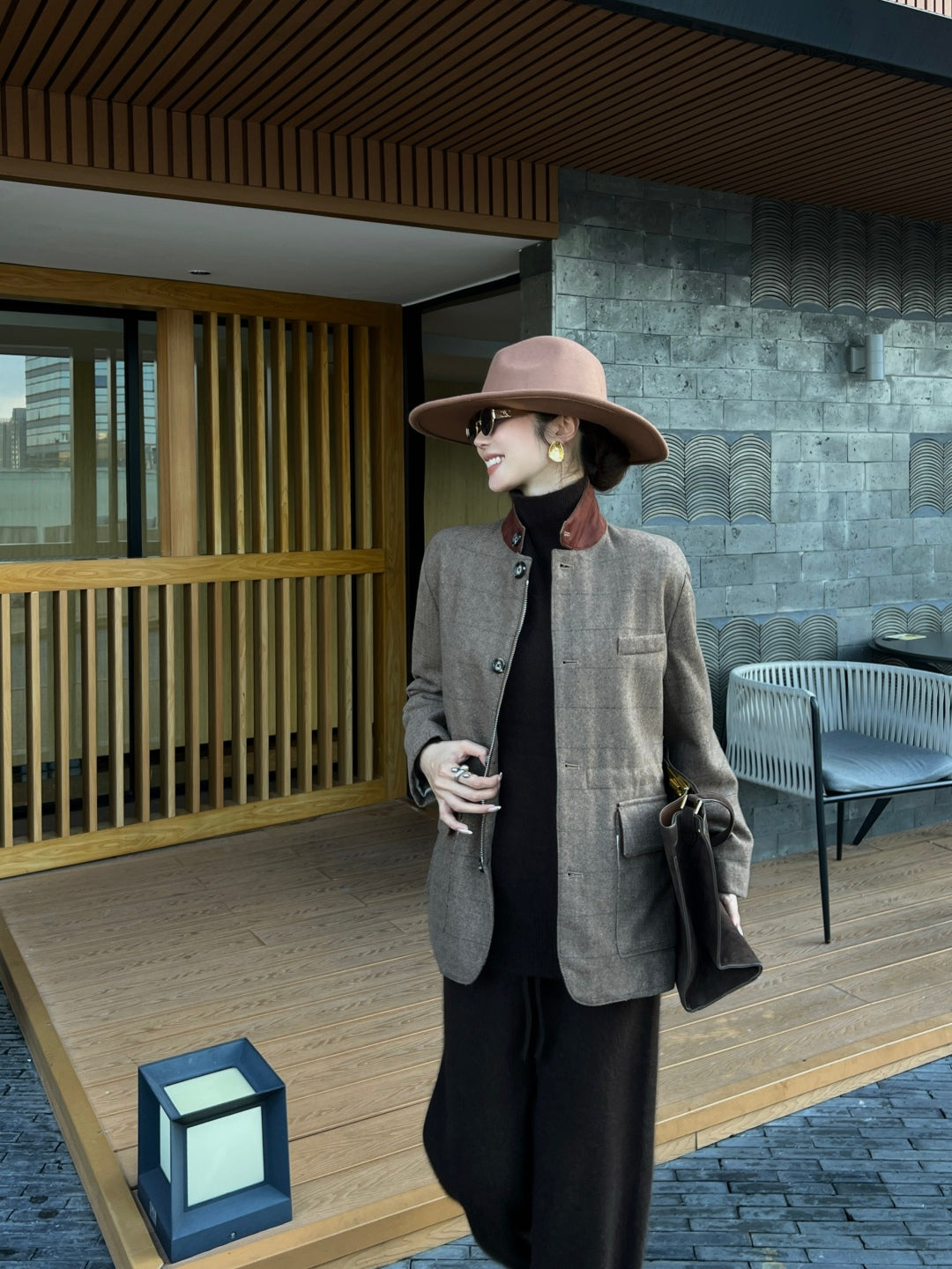 Loro NEW Plaid jacket