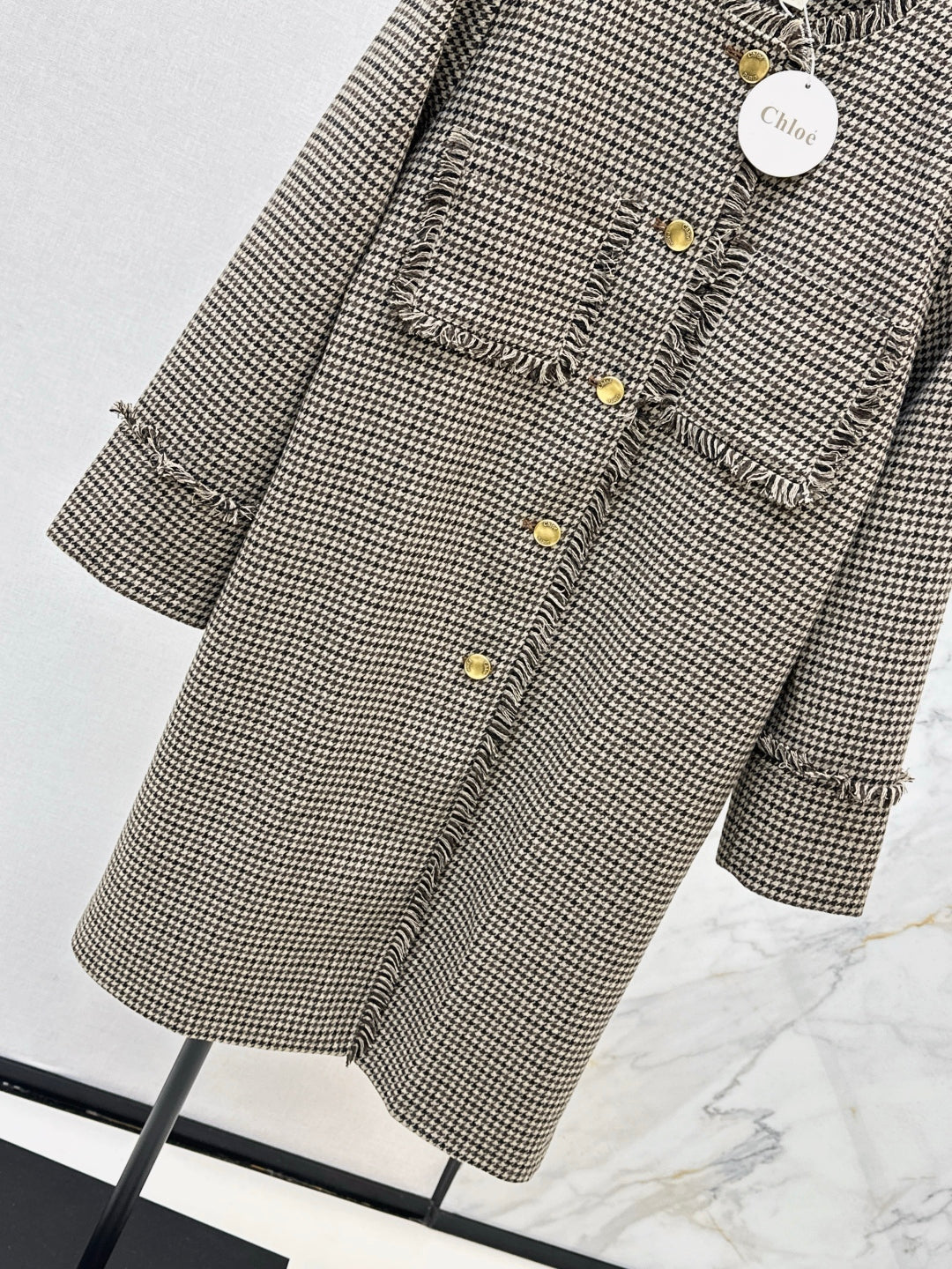 Cho1 NEW Houndstooth overcoats