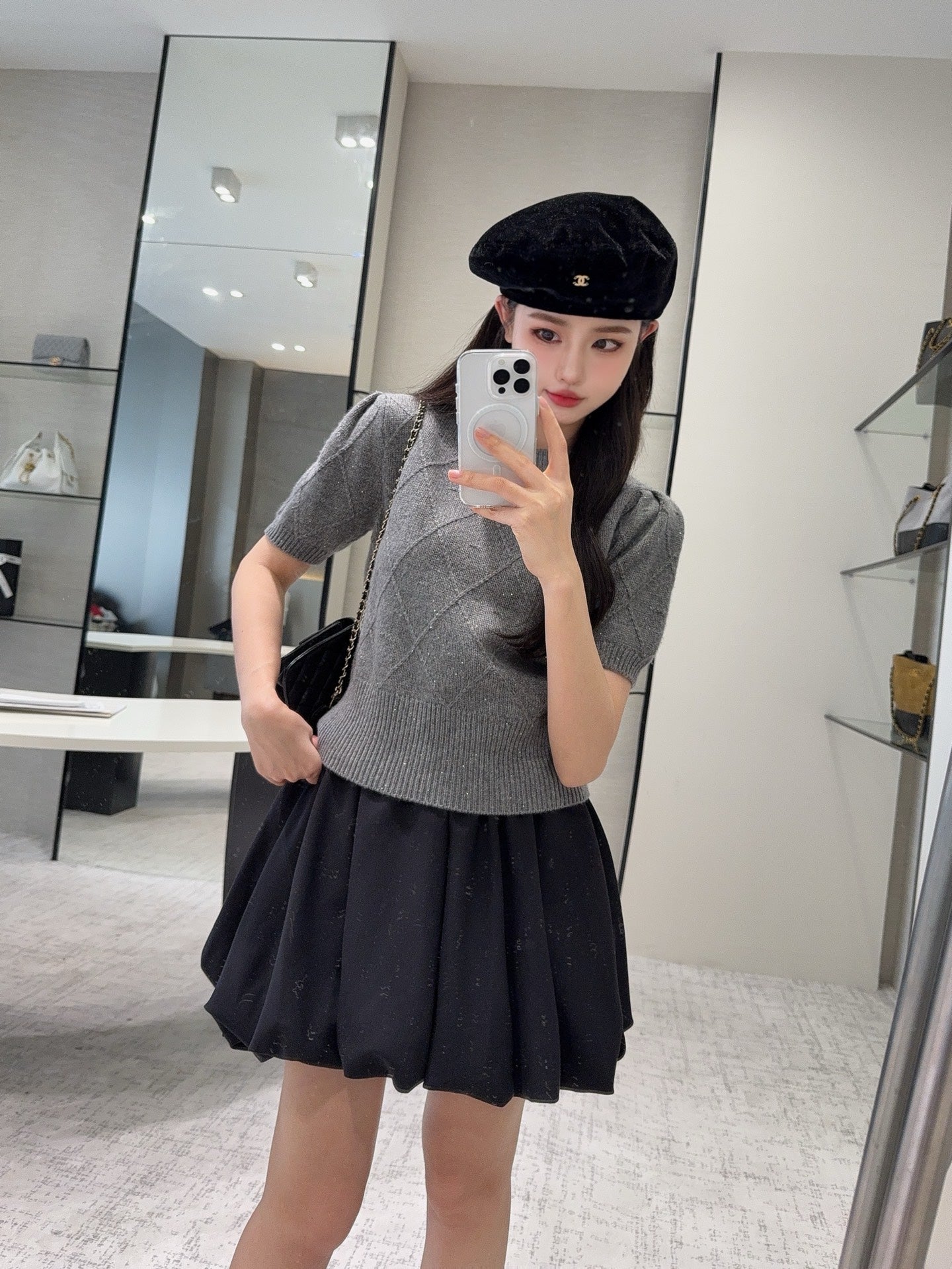 Brun NEW Plaid sweater