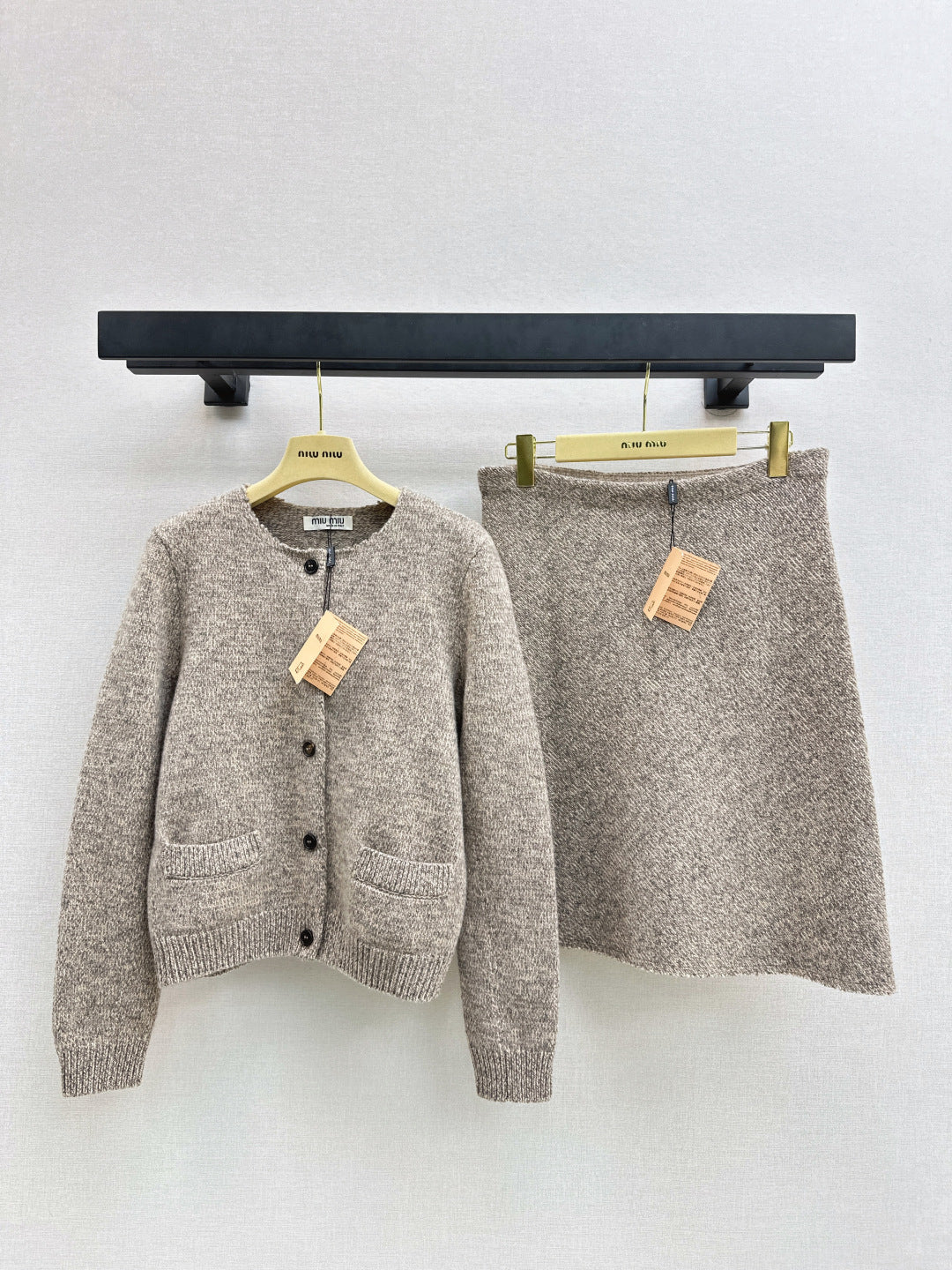 Miu NEW Cardigan and skirt set