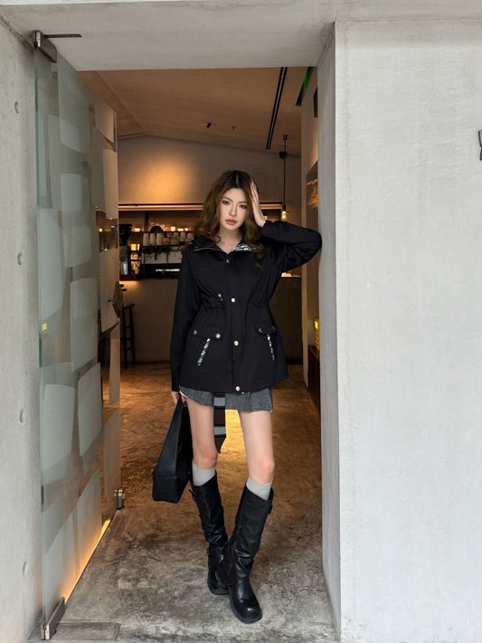 CD NEW Hooded trench coat