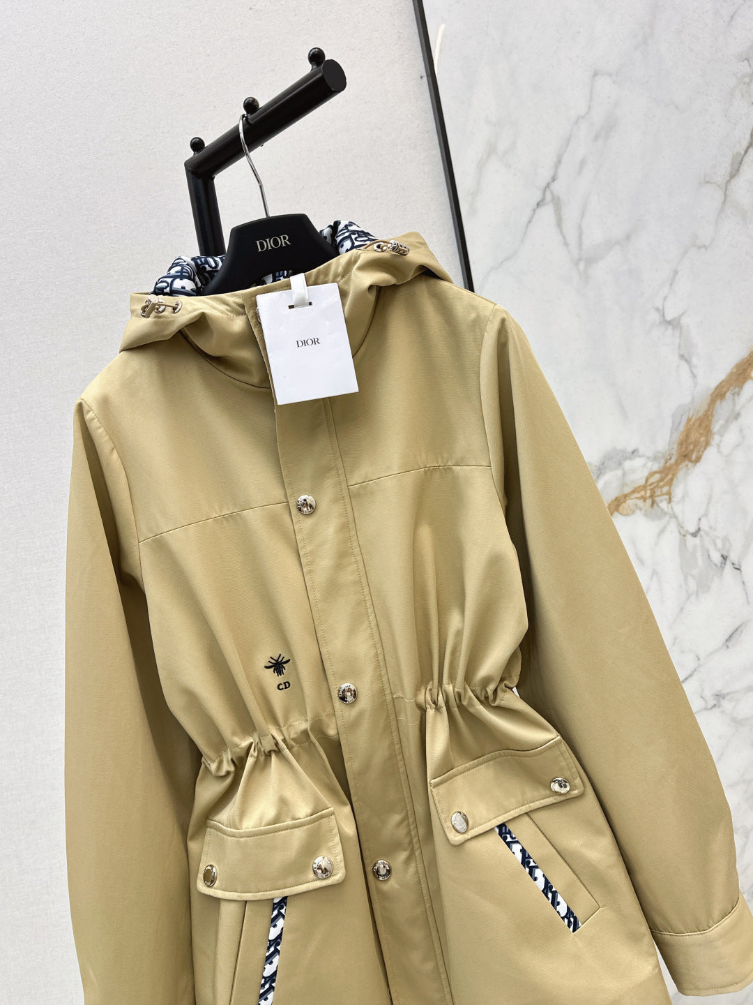 CD NEW Hooded trench coat
