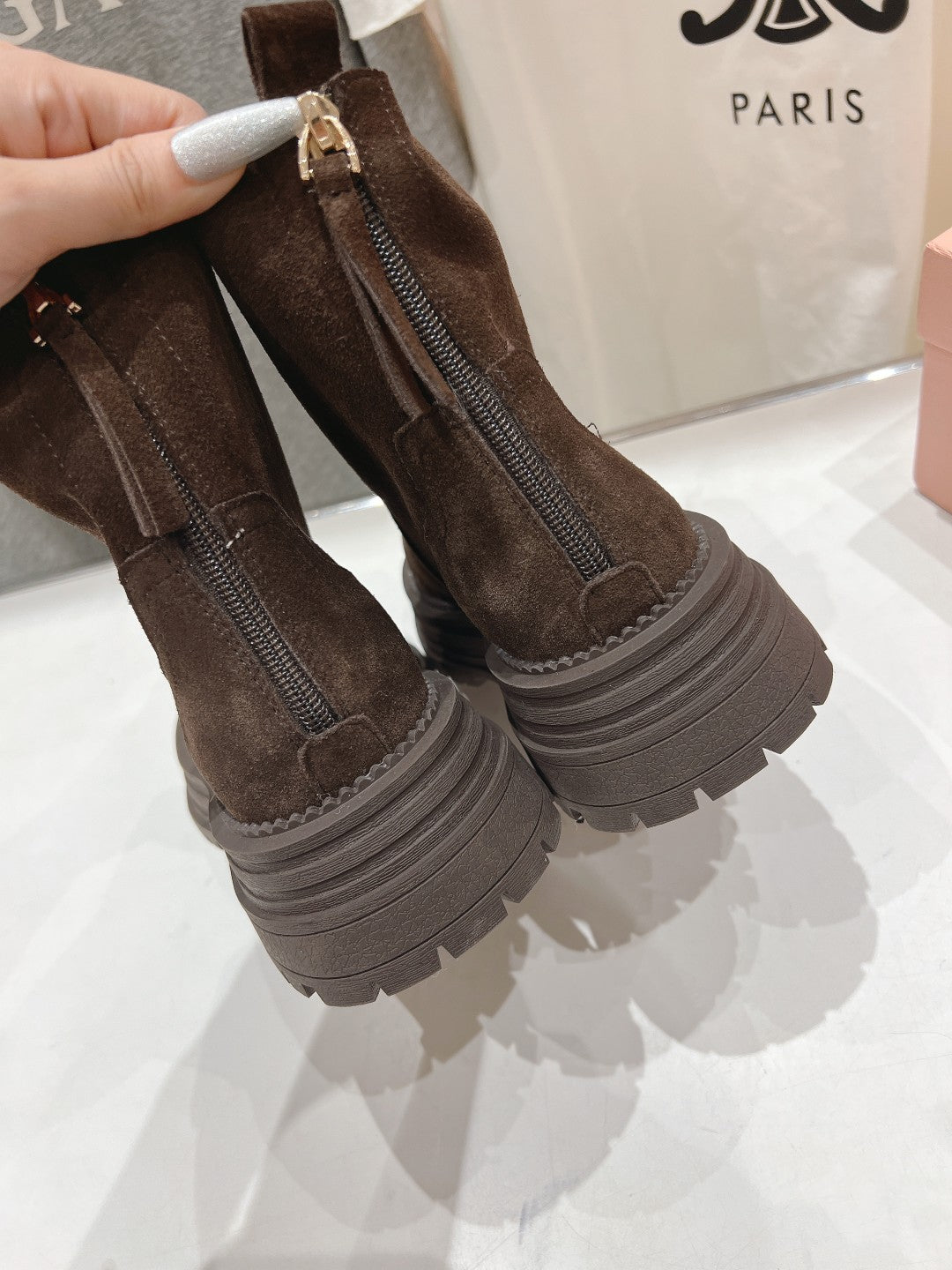 Miu 25fw snow boots