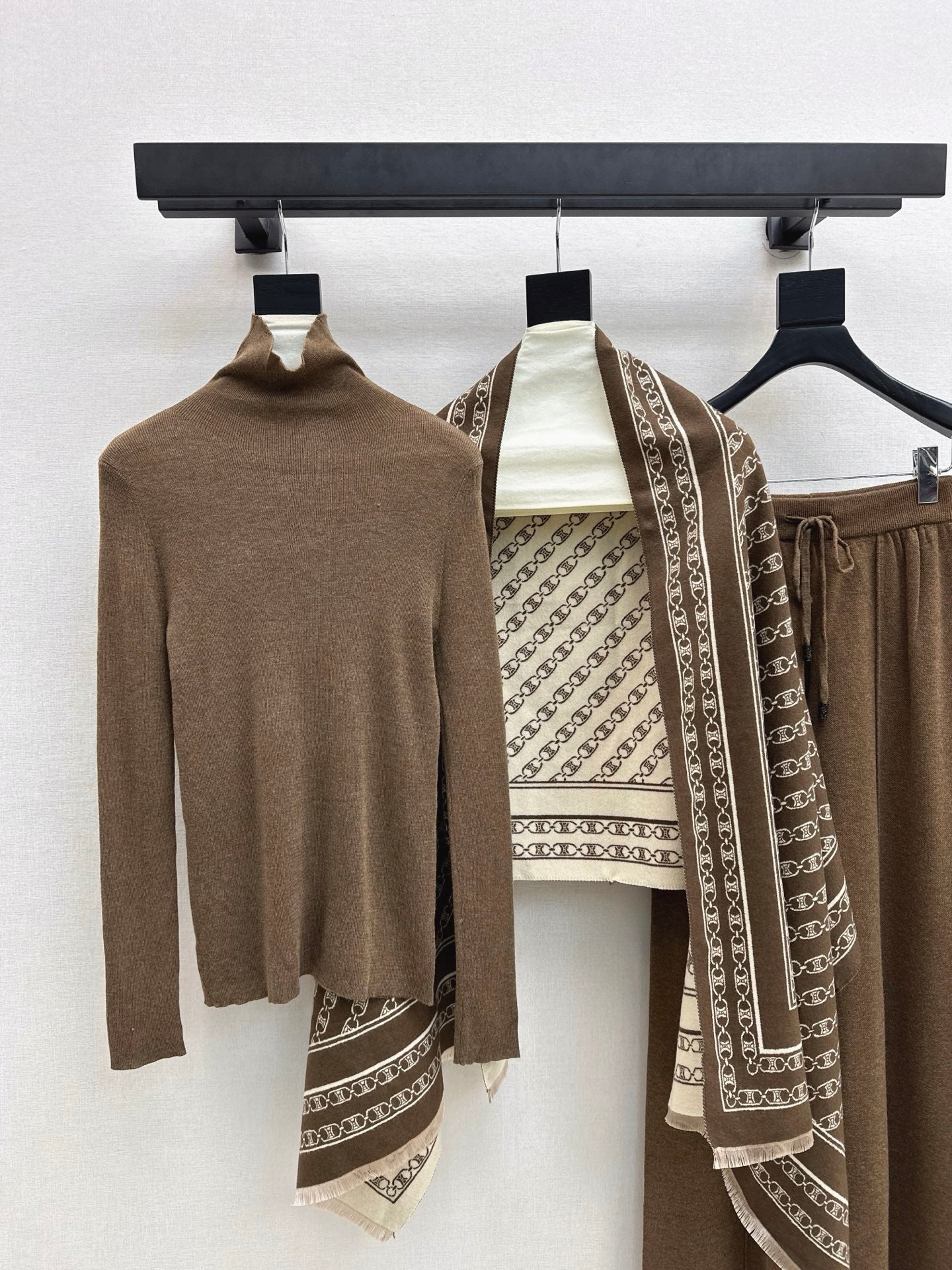 Ce1i NEW Knitted three-piece set