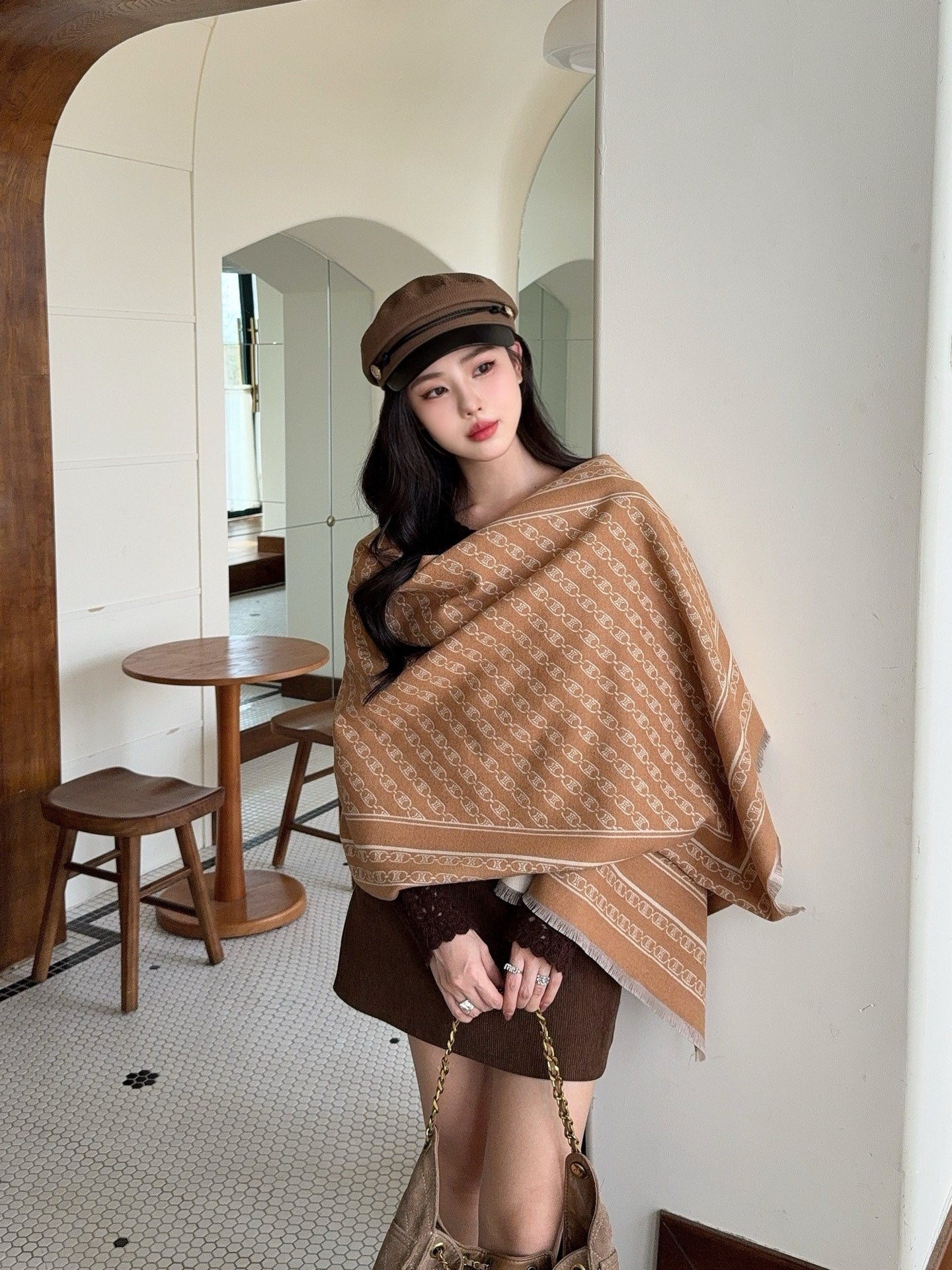 Ce1i NEW Knitted three-piece set