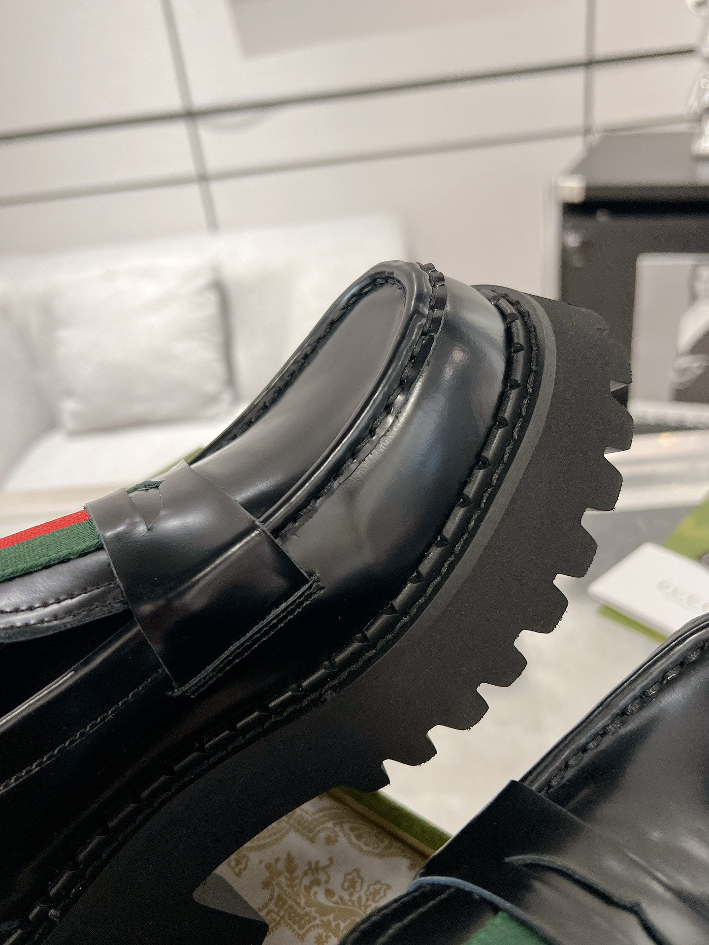 Gucc 25fw platform loafer shoes