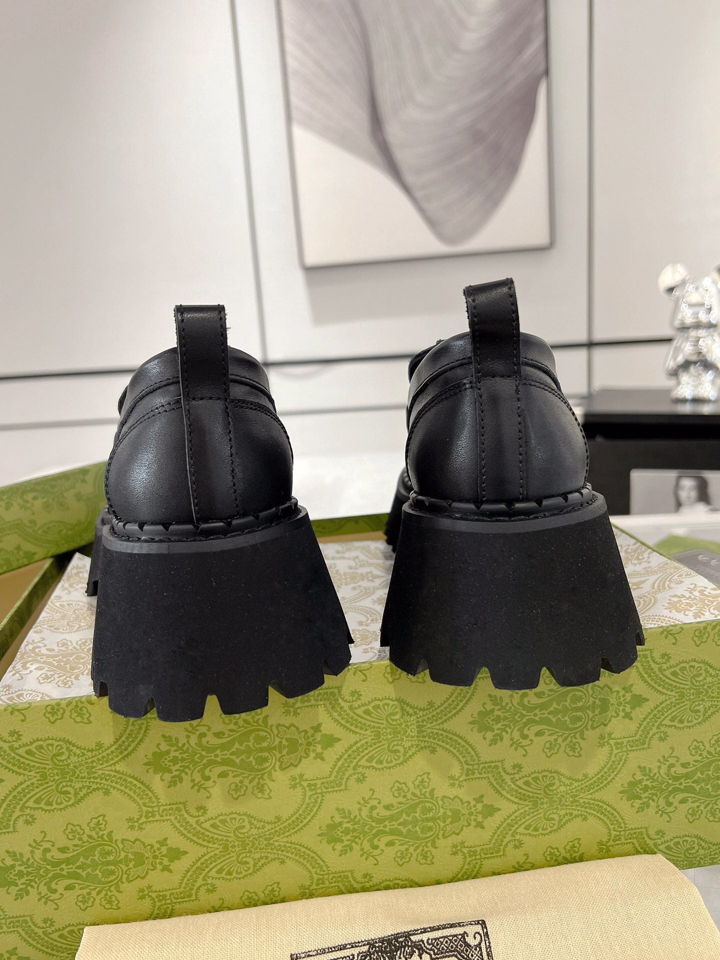 Gucc 25fw platform loafer shoes