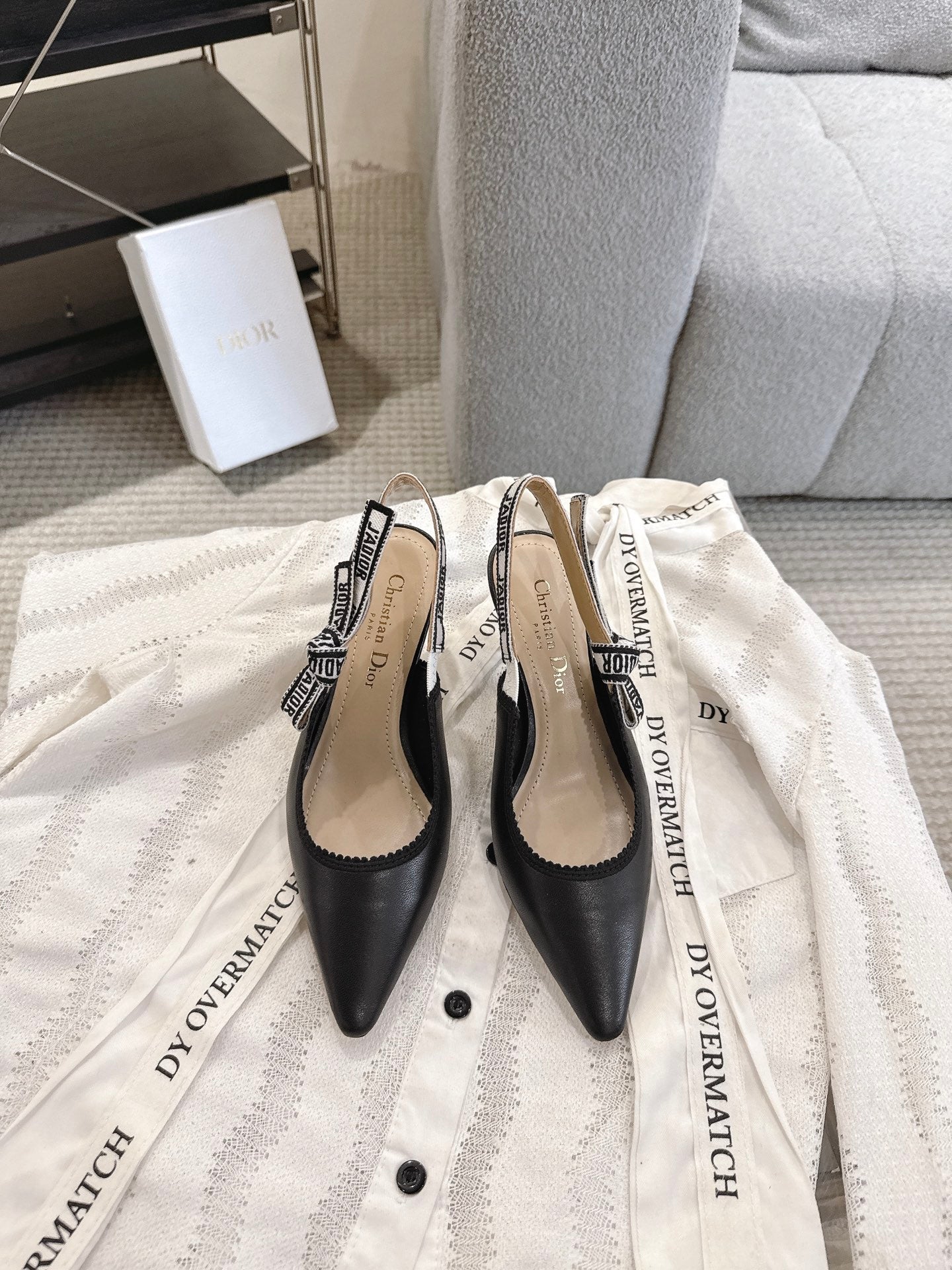 CD 25fw kitten slingback heels