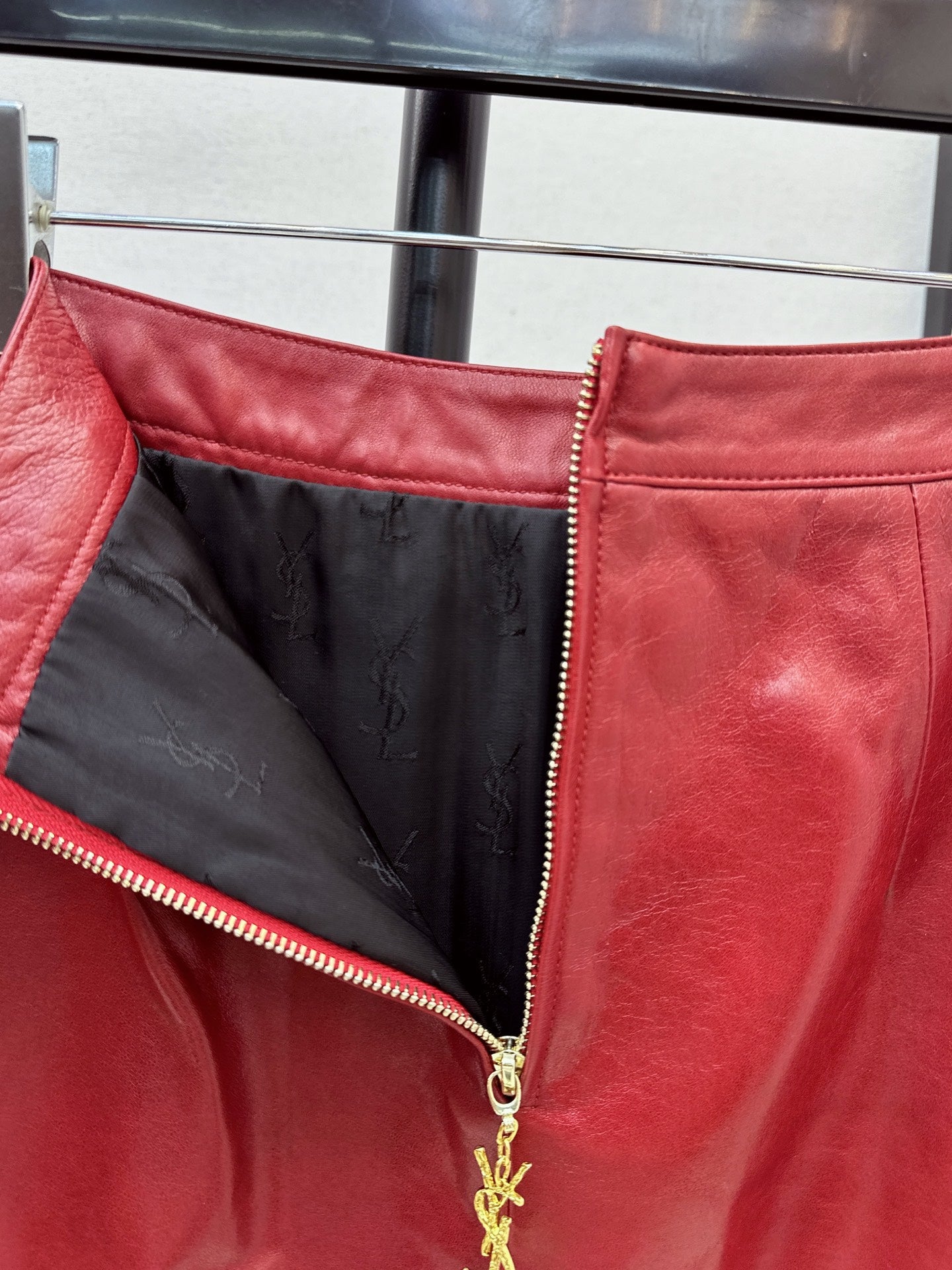 Sanit NEW Lambskin skirt