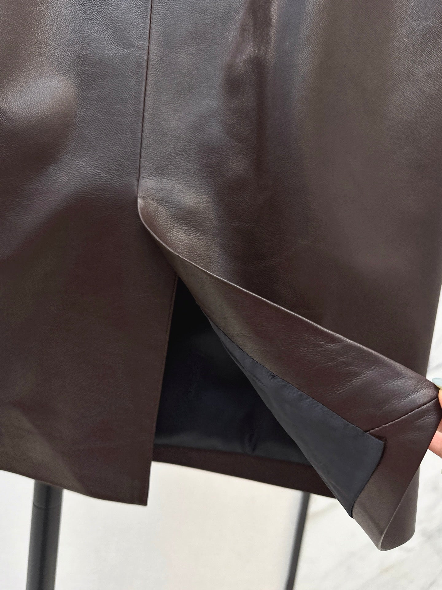 Sanit NEW Lambskin skirt