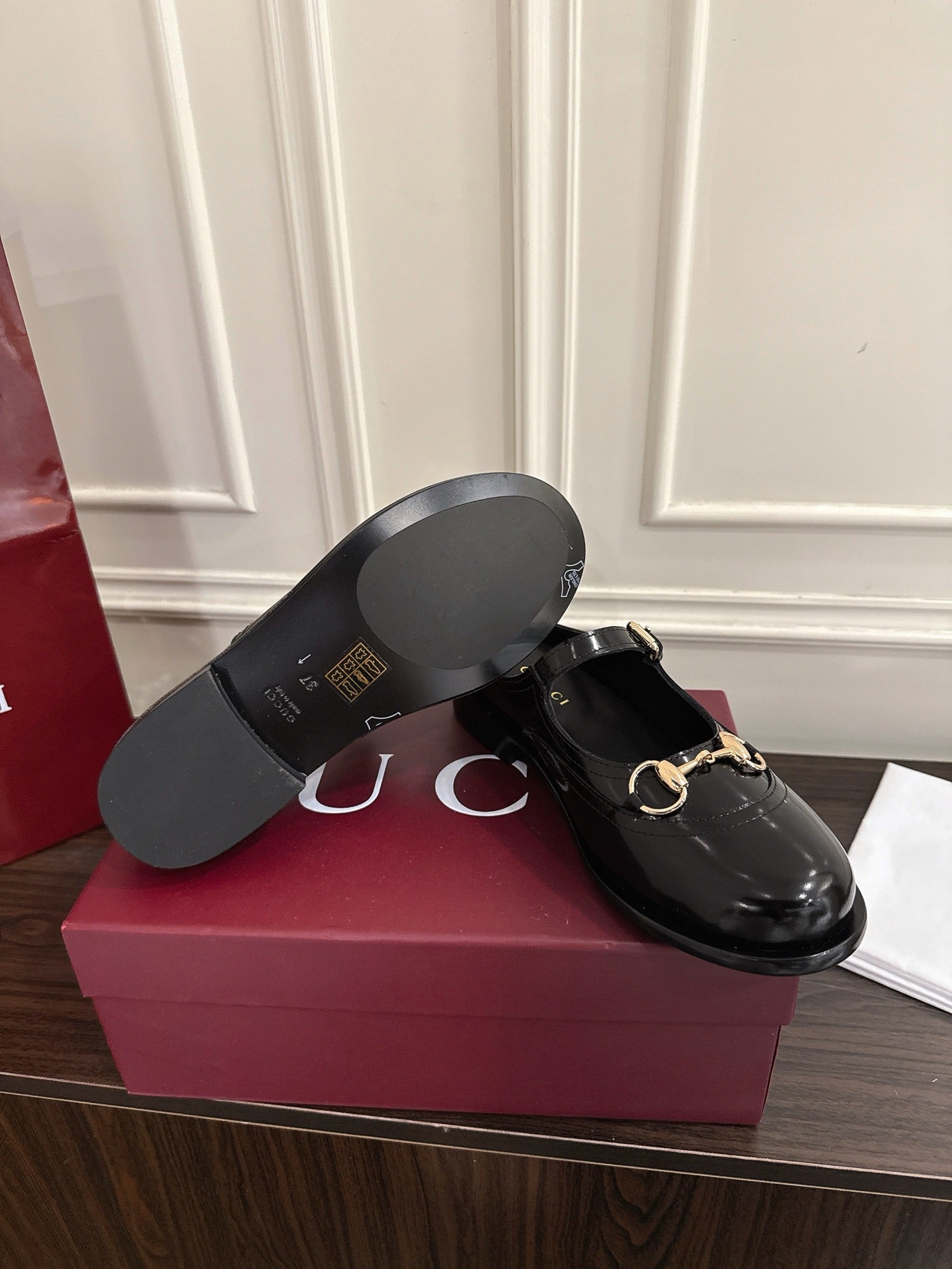 Guc 25fw mary jane mules shoes