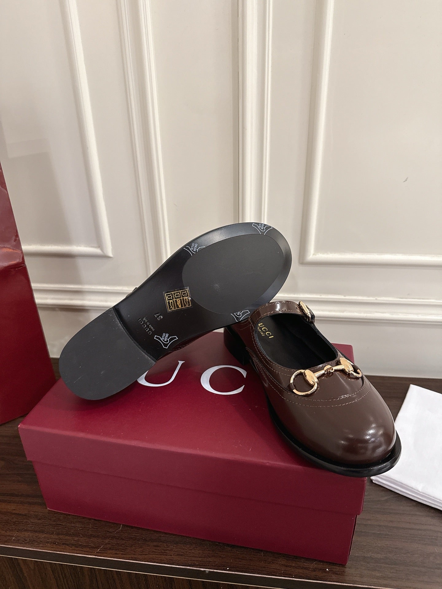 Guc 25fw mary jane mules shoes