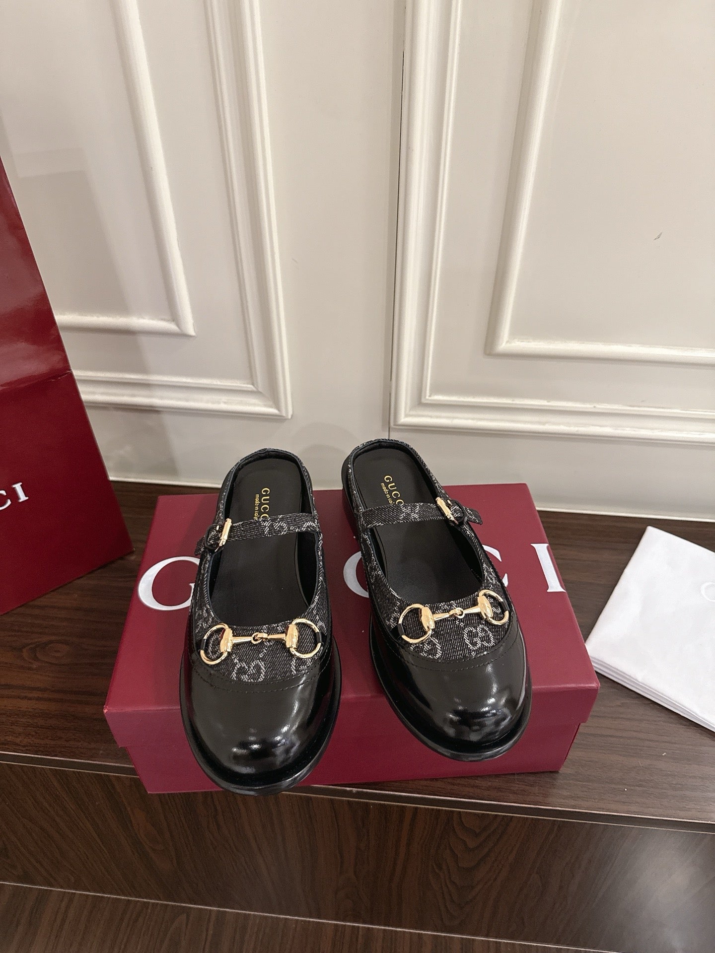 Guc 25fw mary jane mules shoes