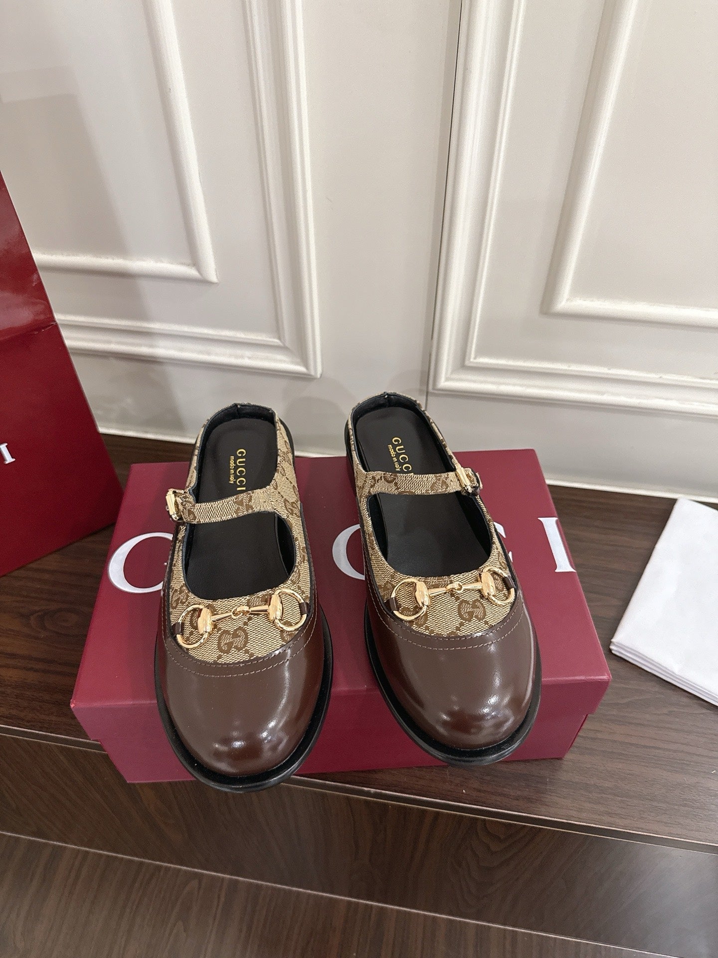 Guc 25fw mary jane mules shoes