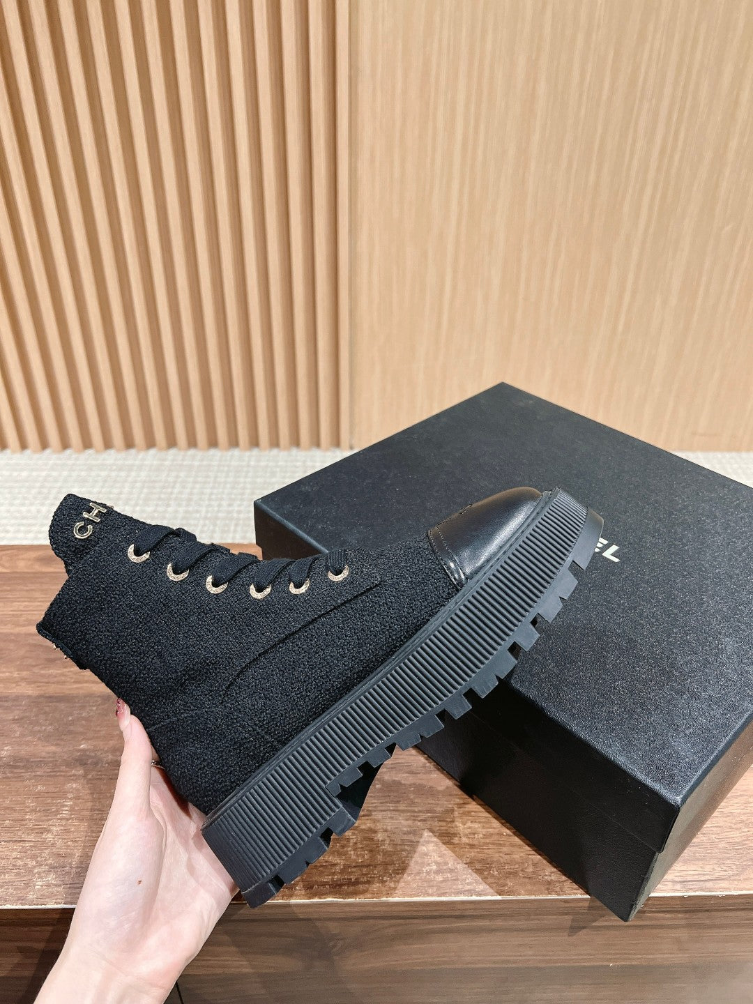 Chan 25fw ankle boots