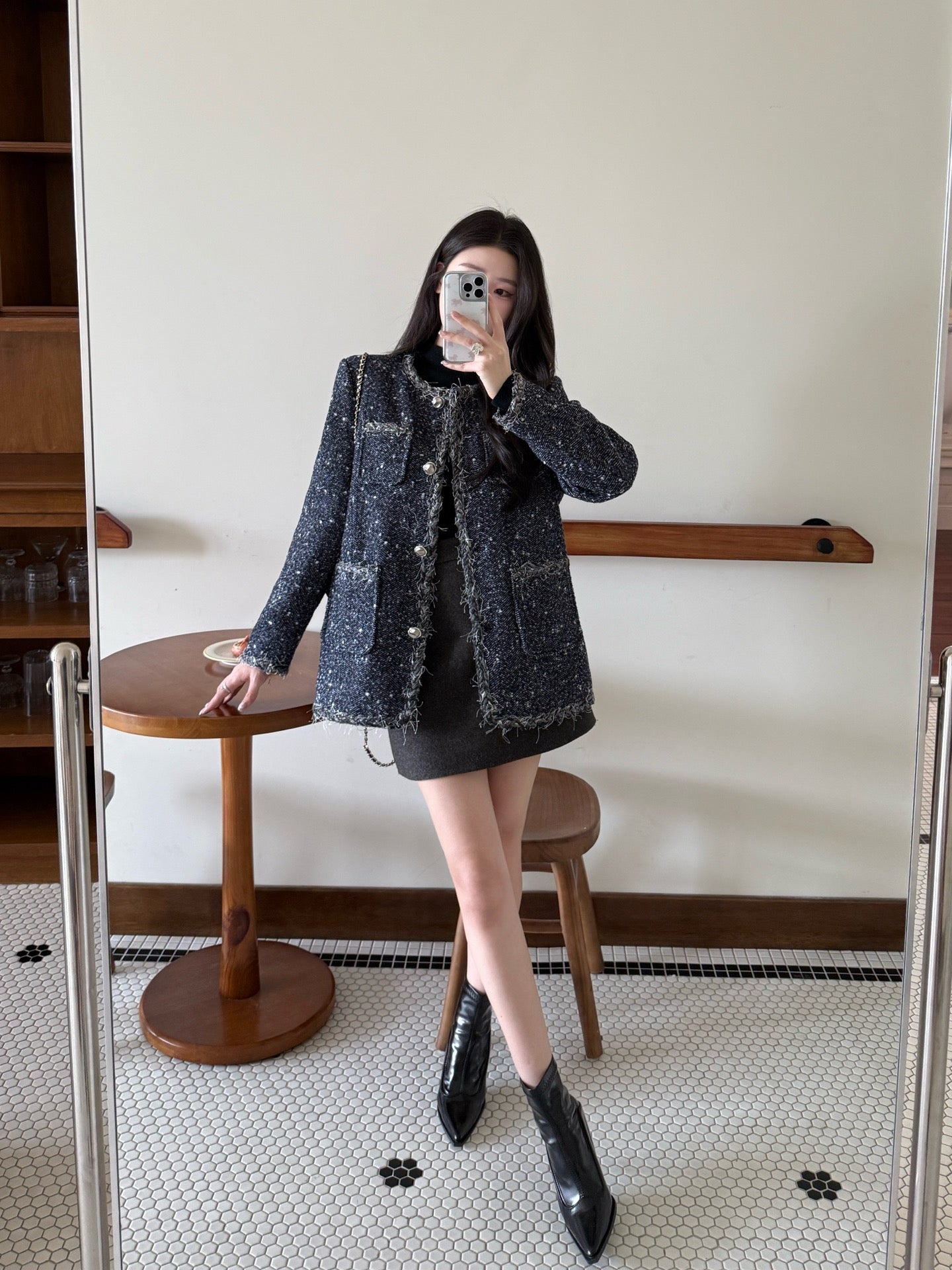 chan NEW woven jacket