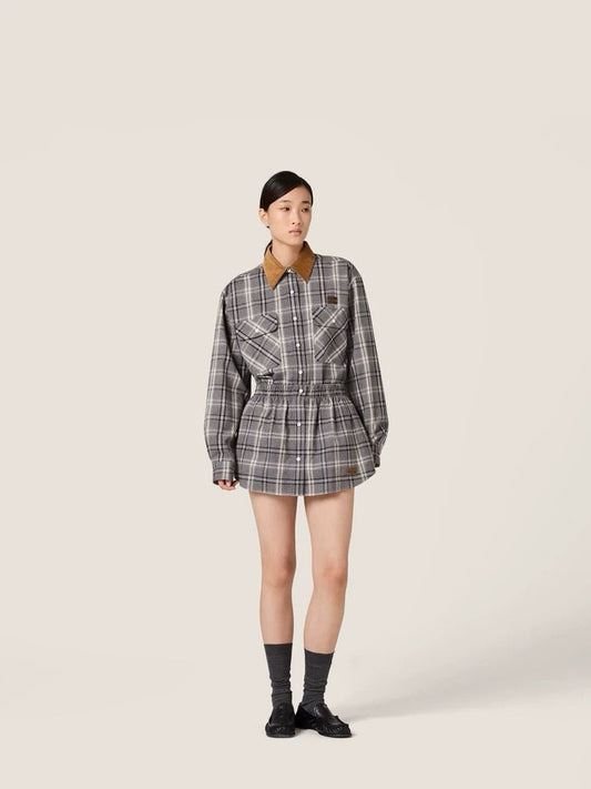 CD NEW plaid skirt