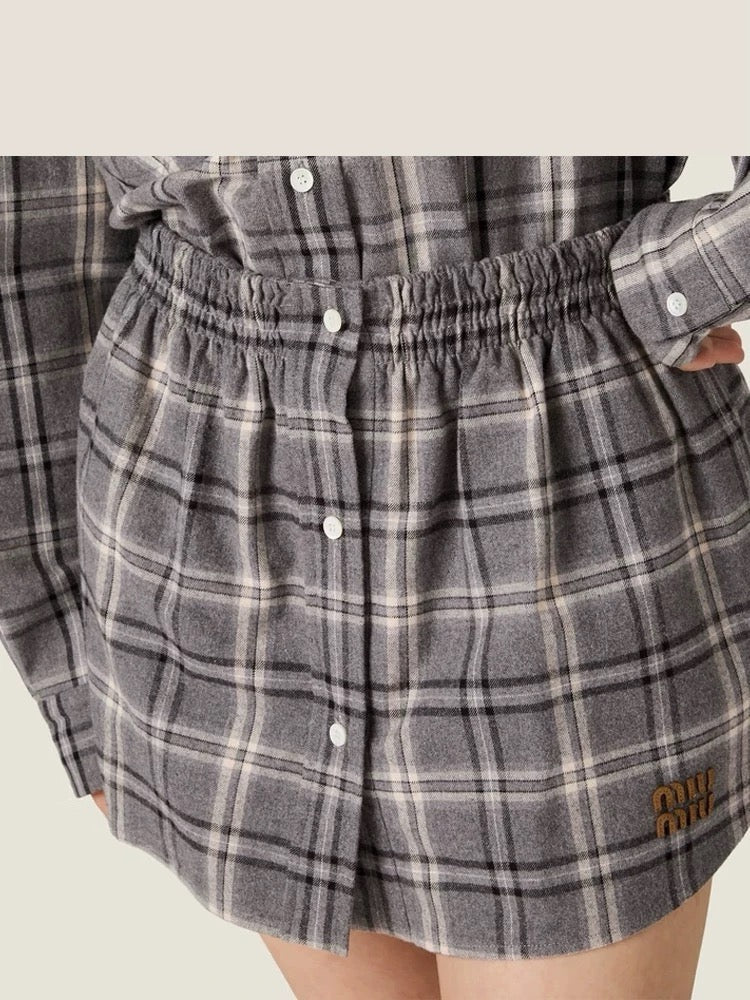 CD NEW plaid skirt